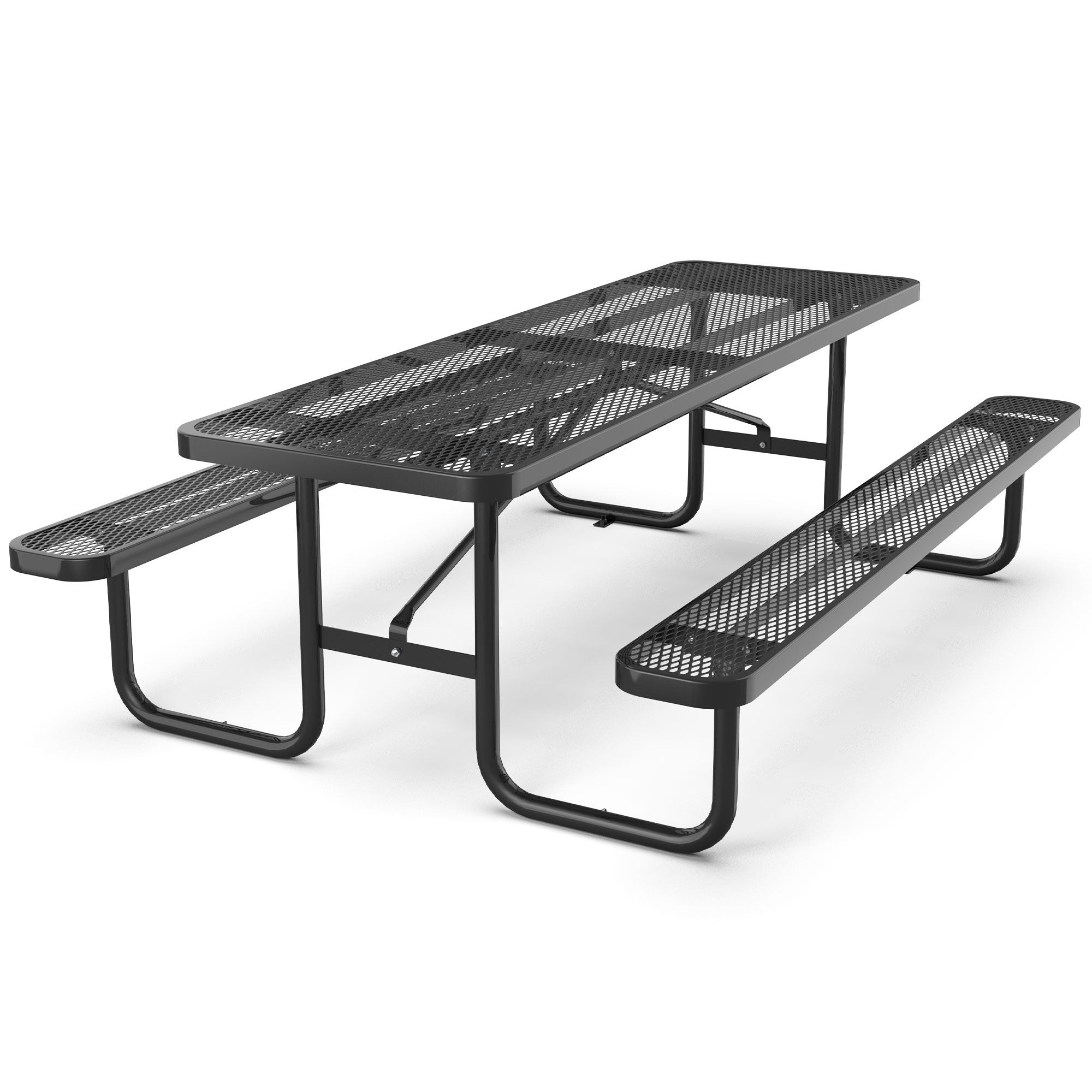 Expanded Metal Rectangular Picnic Table - Best Buy Furniture