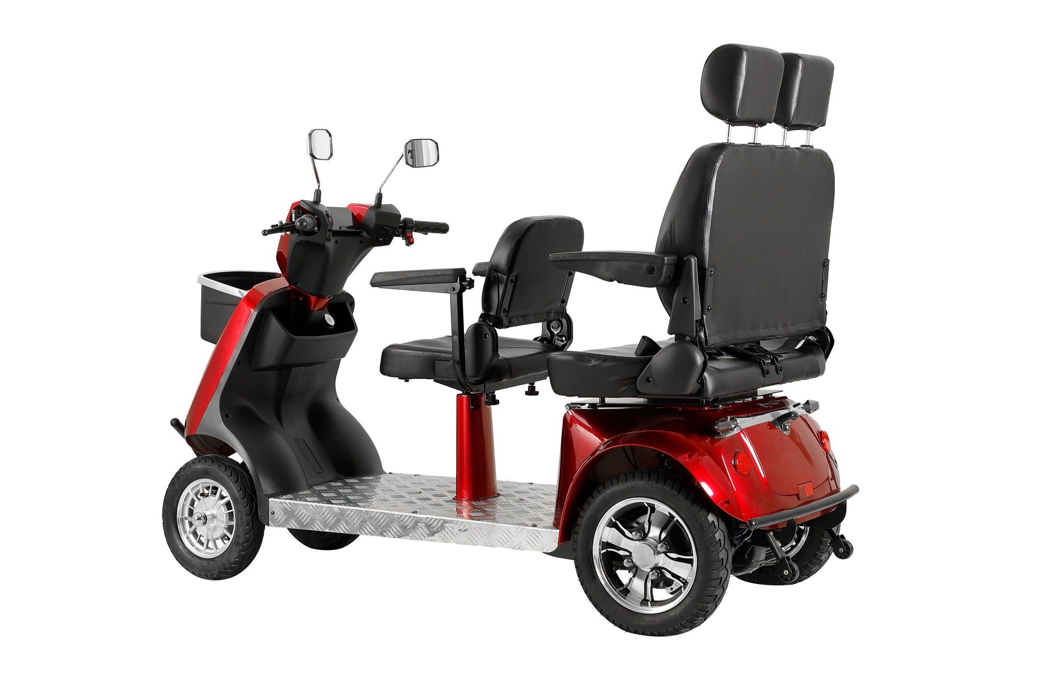 Electric Mobility Recreational Travel Scooter For Adults, Mobility Scooters, 4 Wheel Powered Mobility Scooters - Red - Best Buy Furniture