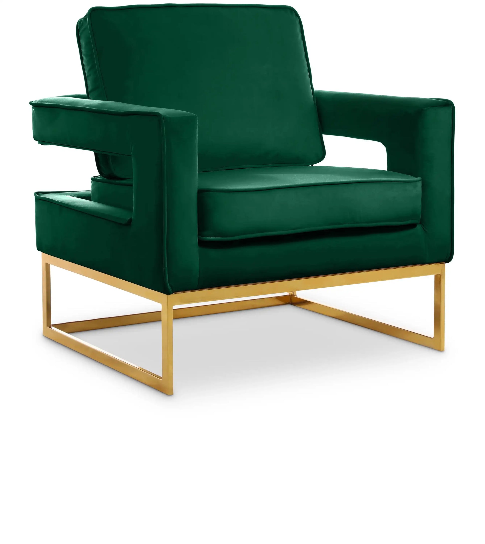Noah - Accent Chair with Gold Legs - Best Buy Furniture