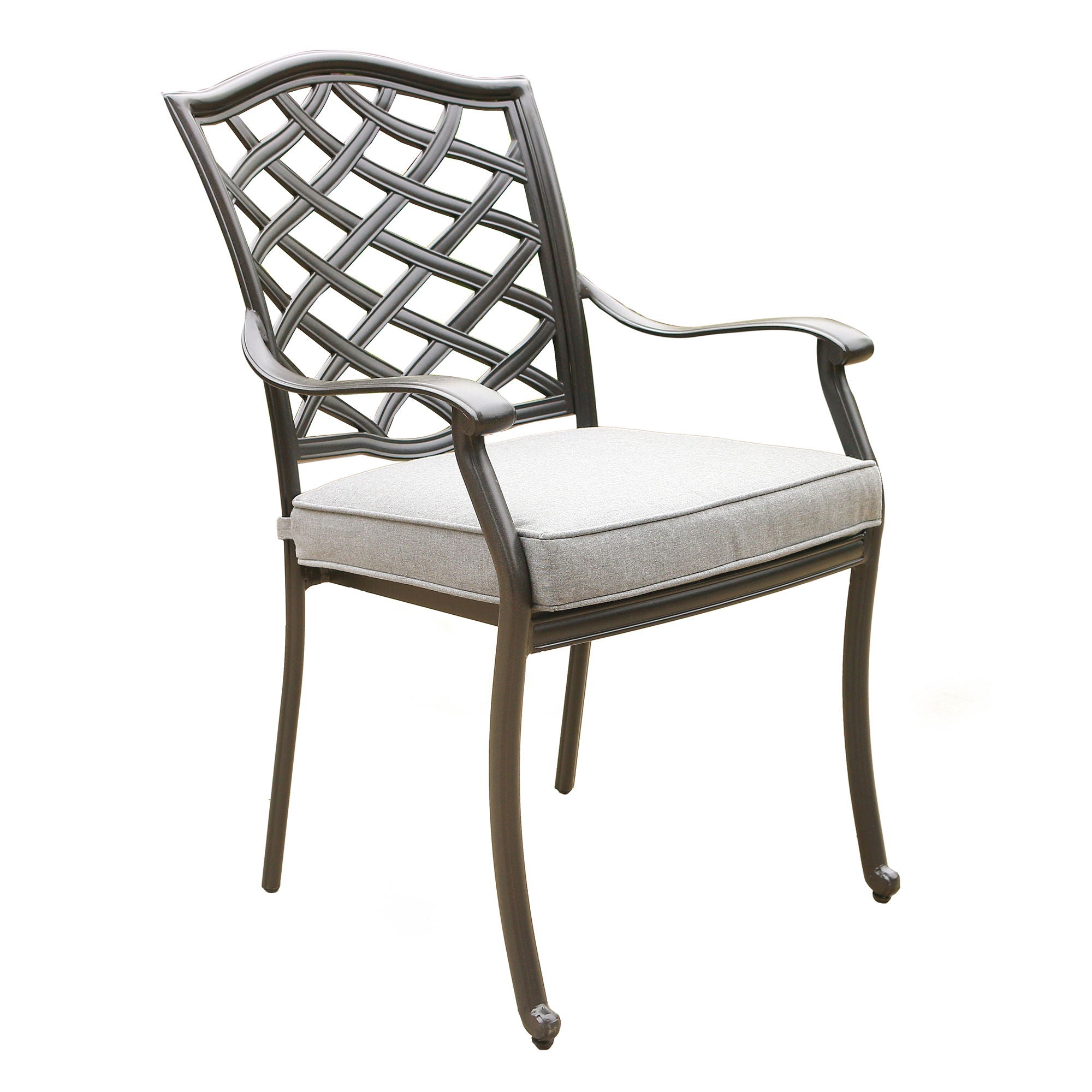 Round 49" Long Aluminum Dining Set With Cushions - Best Buy Furniture