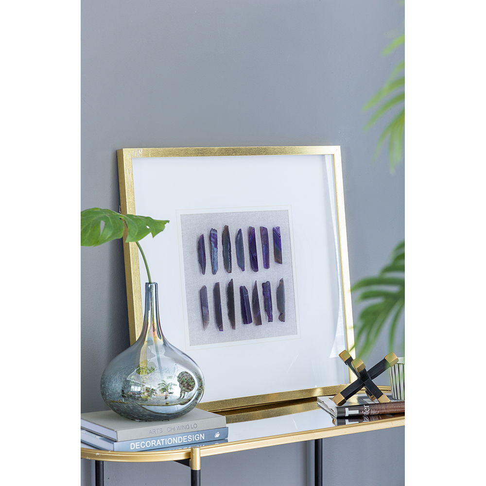 Grace Purple Agate Shadow Boxes Wall Art (Set of 2) - Multicolor - Best Buy Furniture