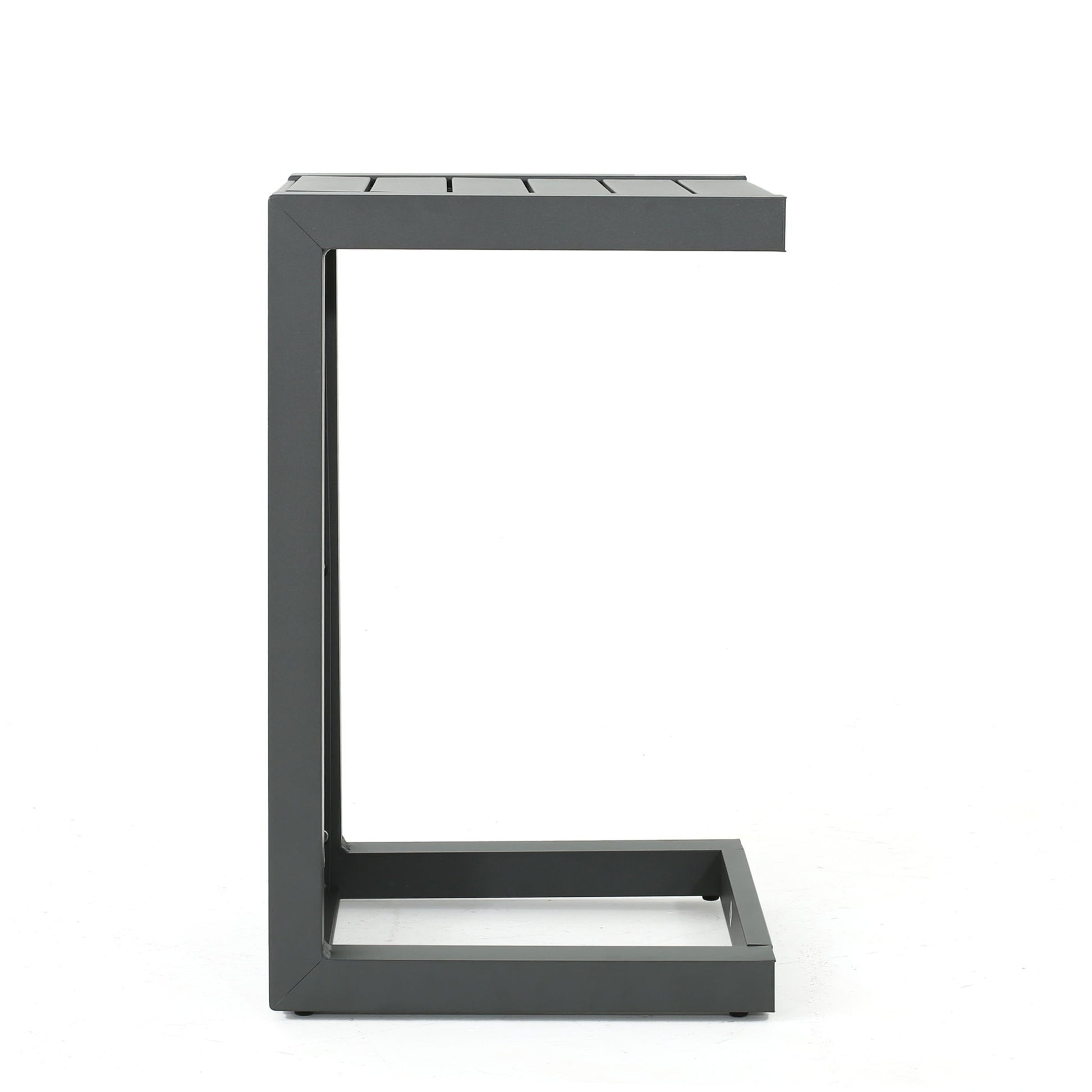 Aluminum Outdoor C - Shaped Side Table For Patio - Best Buy Furniture