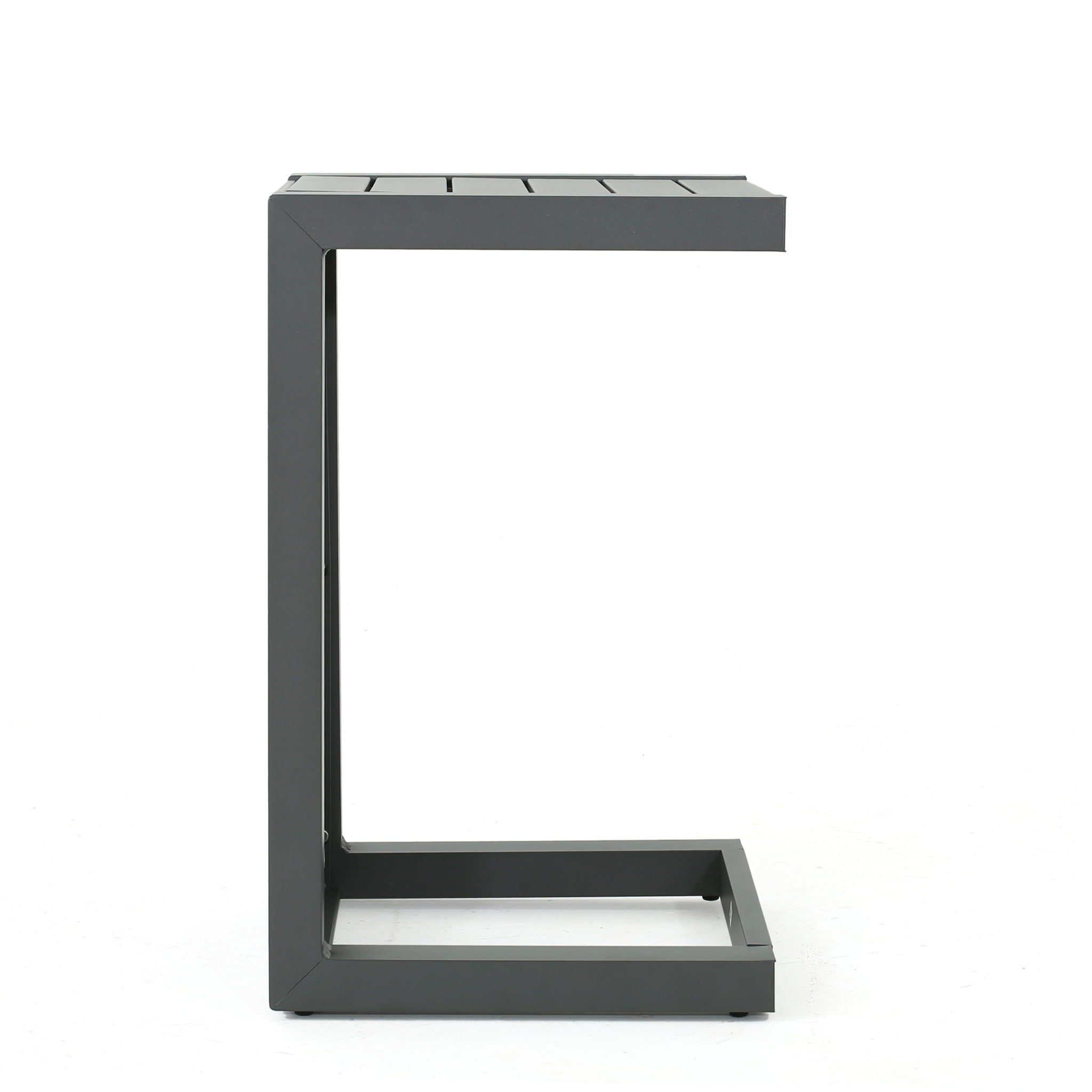 Aluminum Outdoor C - Shaped Side Table For Patio - Best Buy Furniture