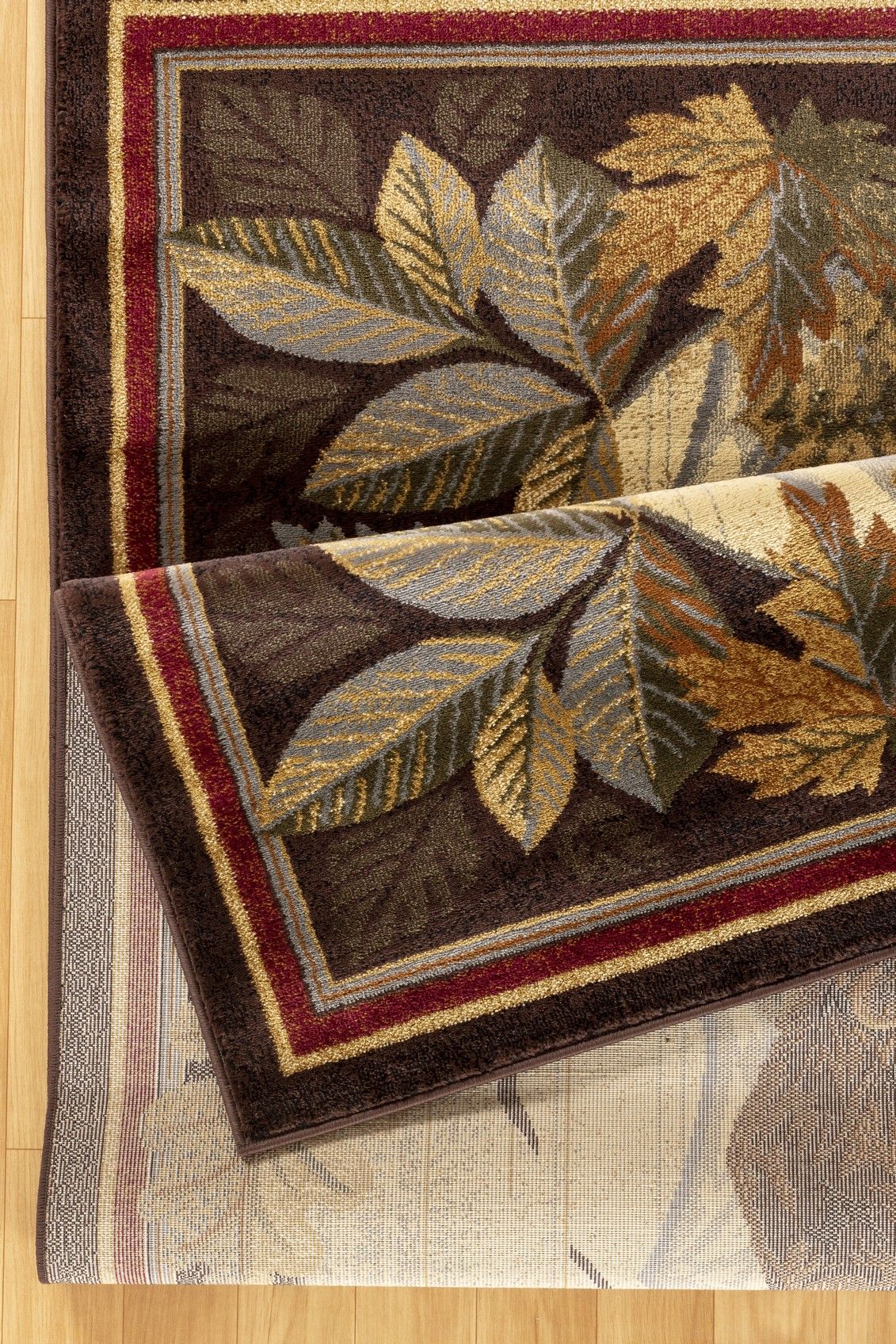 Nature's Nest - 5'3" X 7'3" Lodge Area Rug - Multi, Brown - Best Buy Furniture