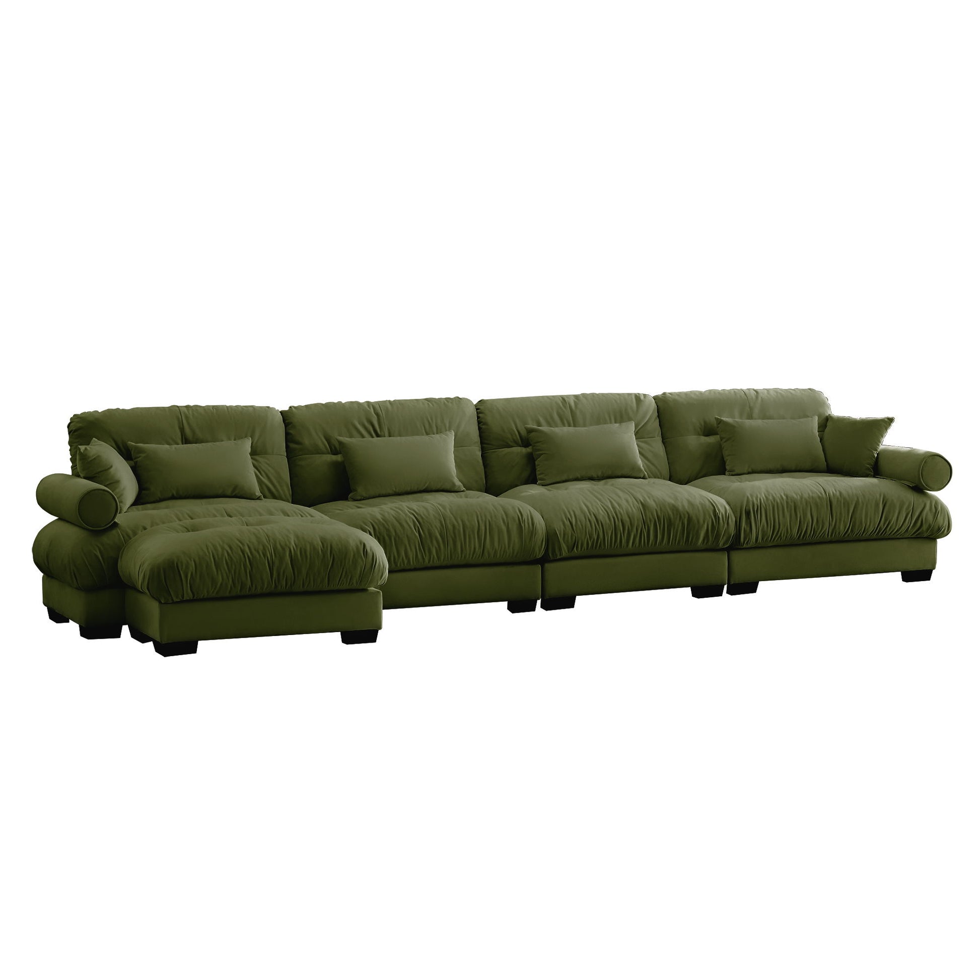 Super Comfort Oversized Modular Sectional Sofa With Movable Ottoman - Best Buy Furniture