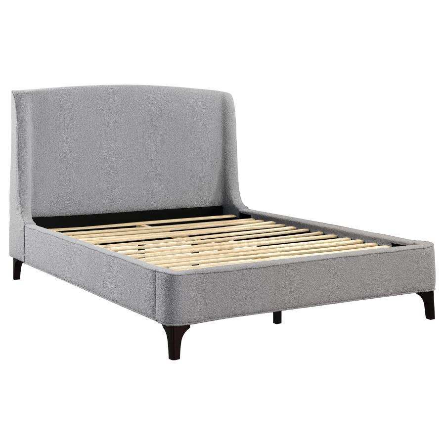 Mosby - Upholstered Wingback Bed - Best Buy Furniture