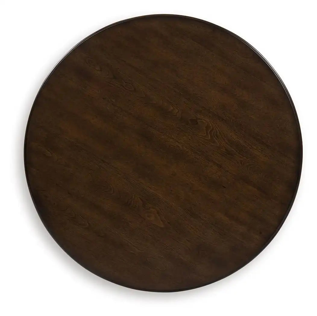 Frallyn - Round End Table - Dark Brown - Best Buy Furniture