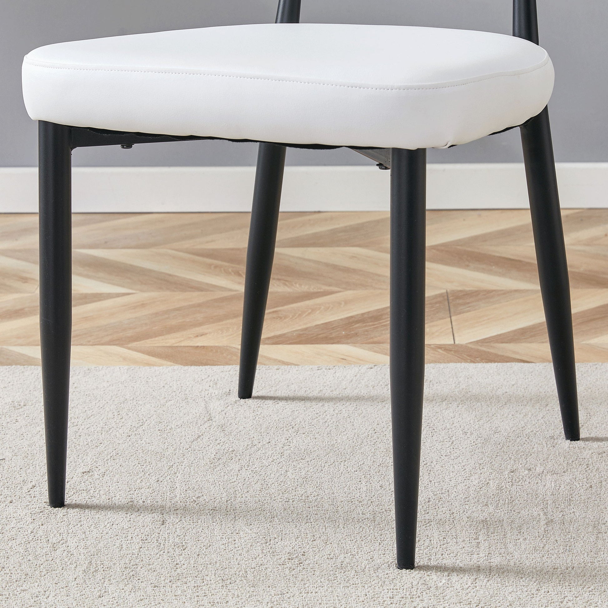 Minimalist Ergonomic Dining Chair With Curved Backres (Set of 4) - Best Buy Furniture