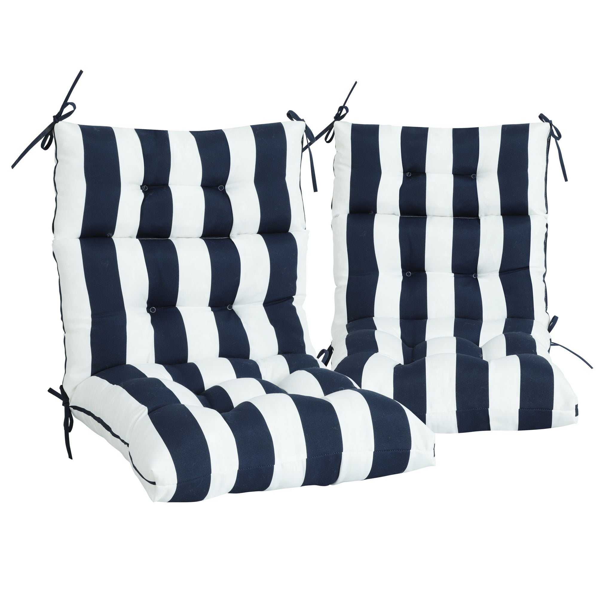 2 Piece High Back Patio Chair Cushion Set, Tufted Adirondack And Rocking Chair Cushions - Best Buy Furniture