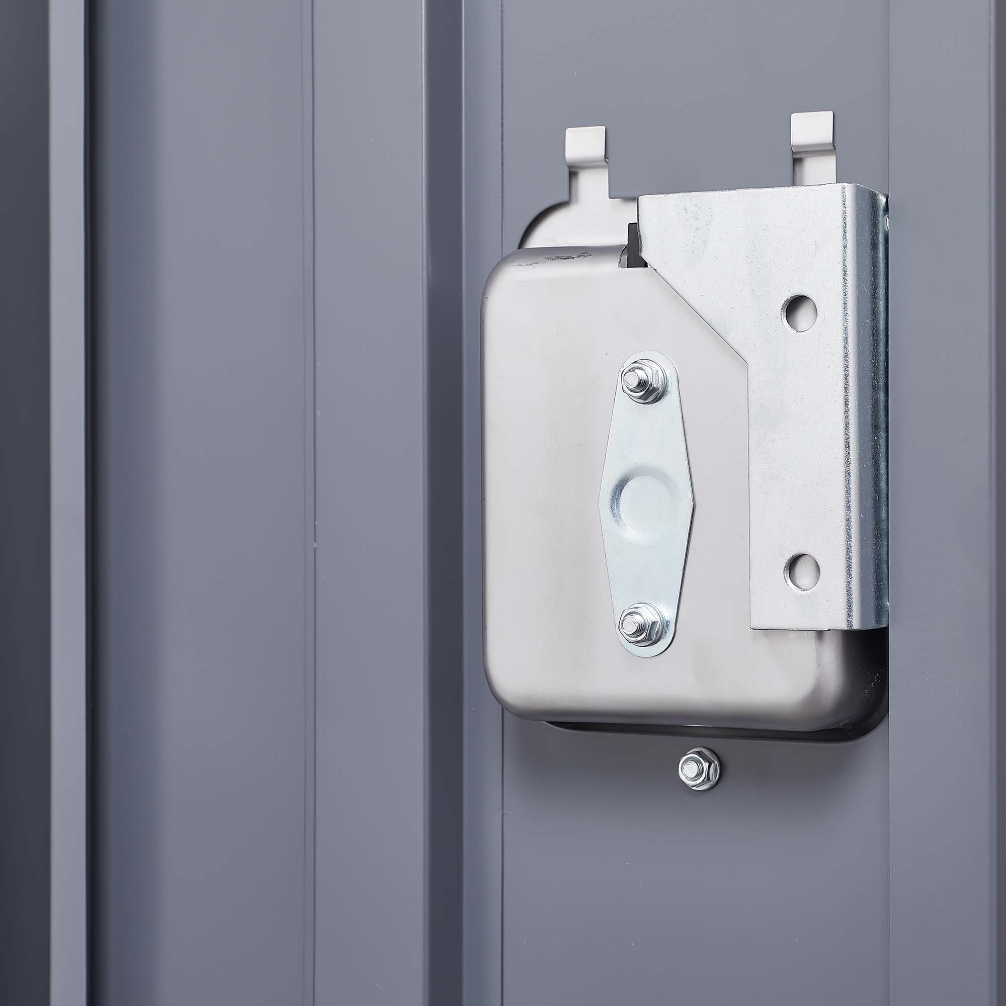 3 Door Lockers With Lock For Home, Gym, Office, School, And Garage - Gray - Best Buy Furniture