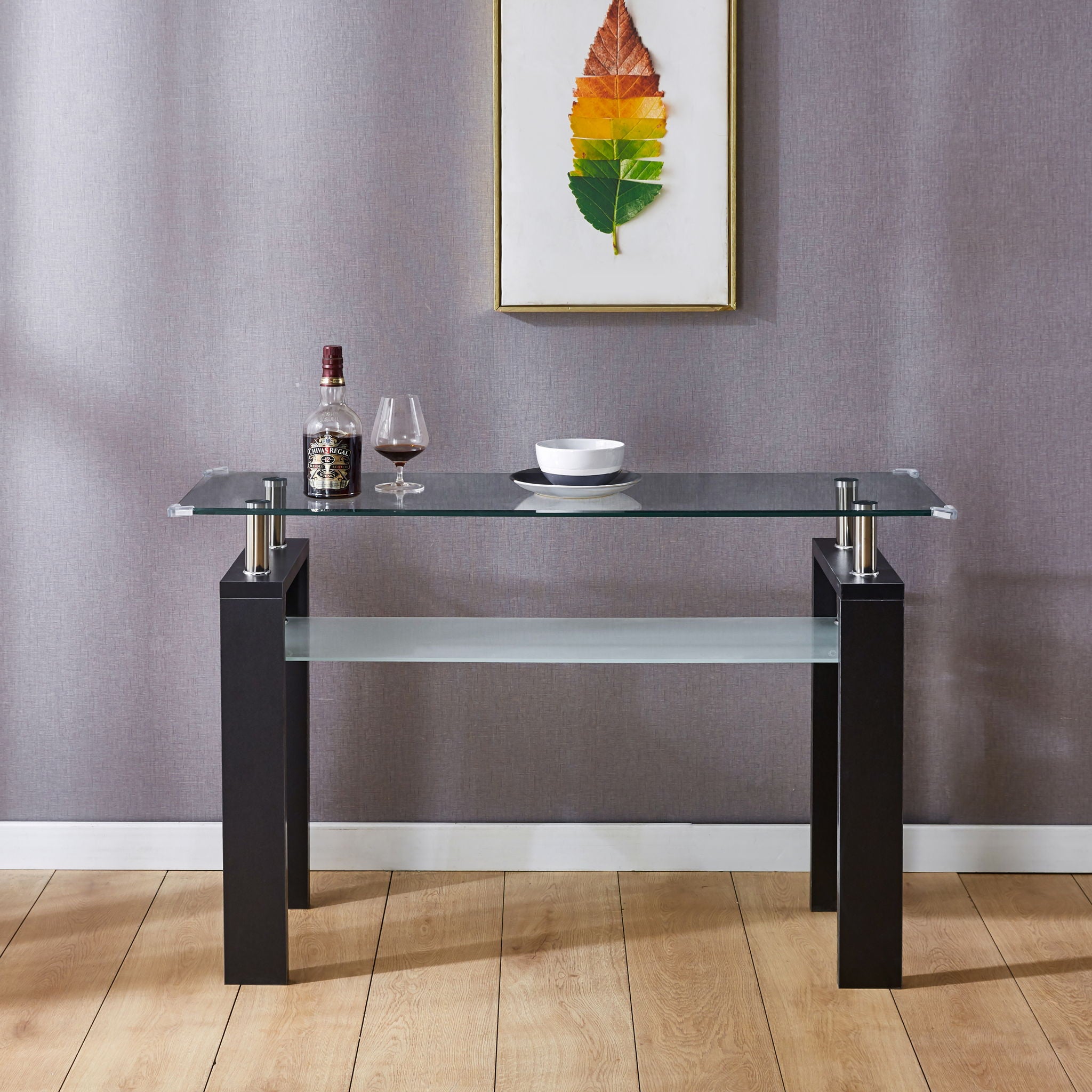 Clear Glass Top Side Table, Modern Design For Home - Best Buy Furniture