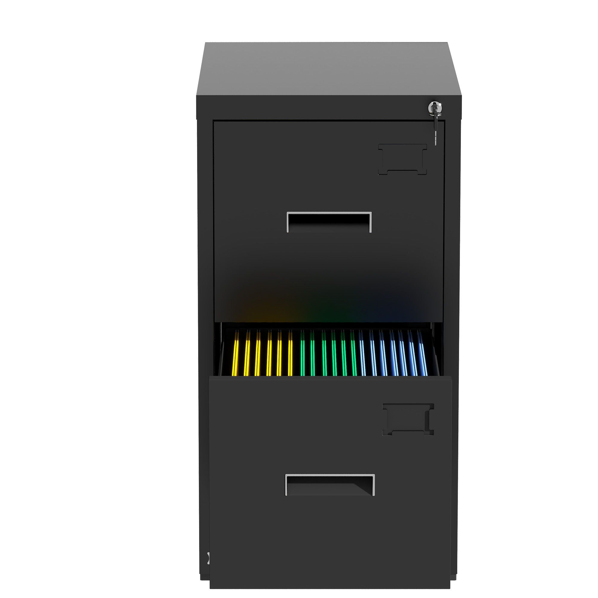 Modern Drawer Metal Vertical File Cabinet With Lock And Card Slot For Office - Best Buy Furniture