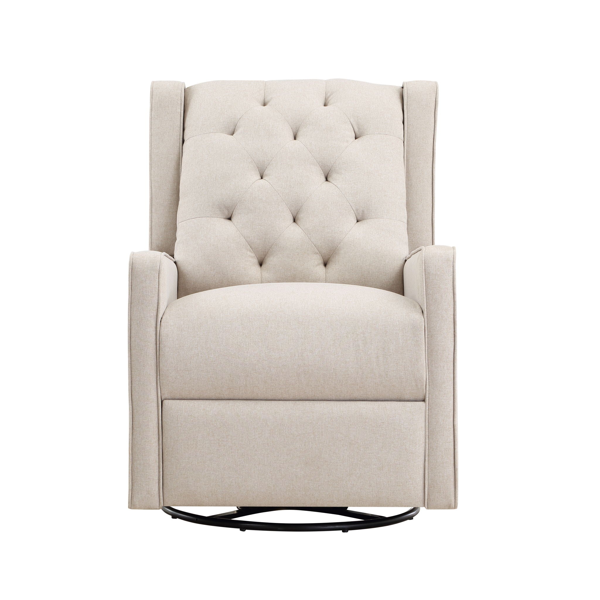 Milah - Gliding Swivel Recliner Tufted - Best Buy Furniture