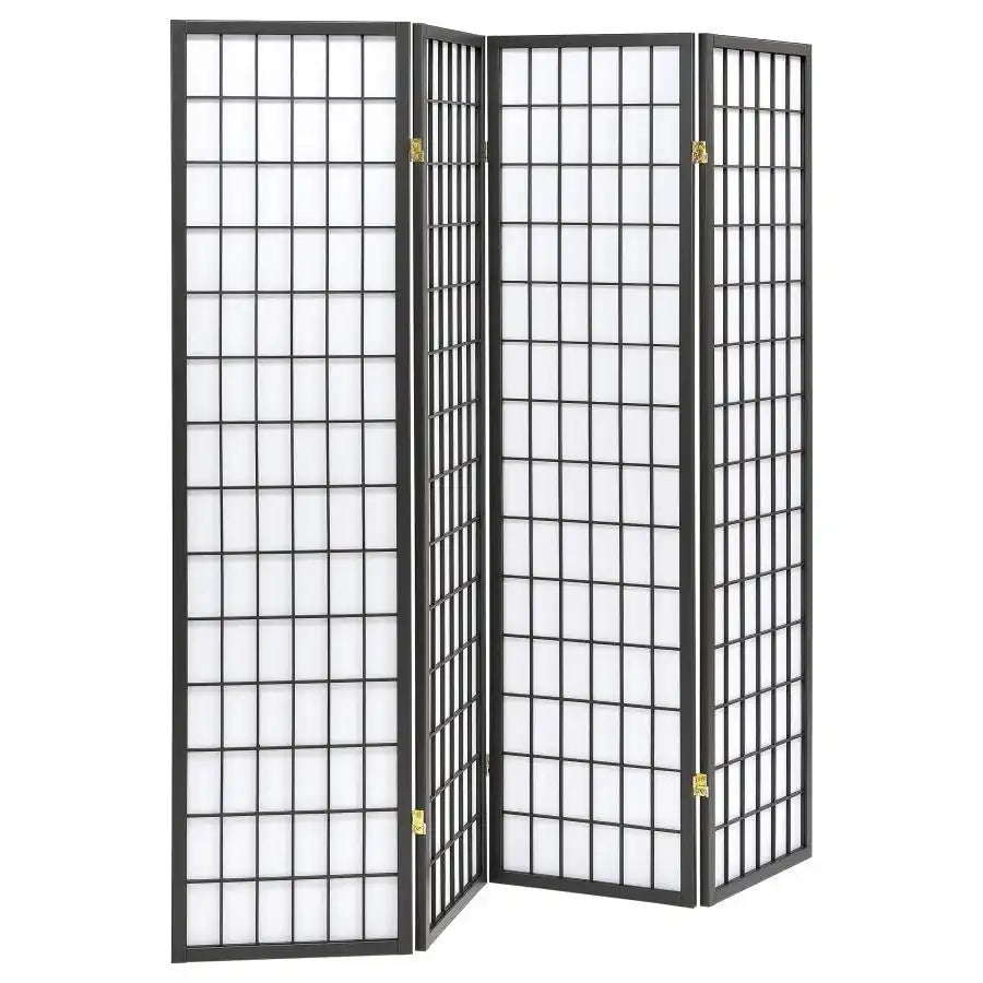 Roberto - 4-Panel Room Divider Folding Shoji Screen - Best Buy Furniture