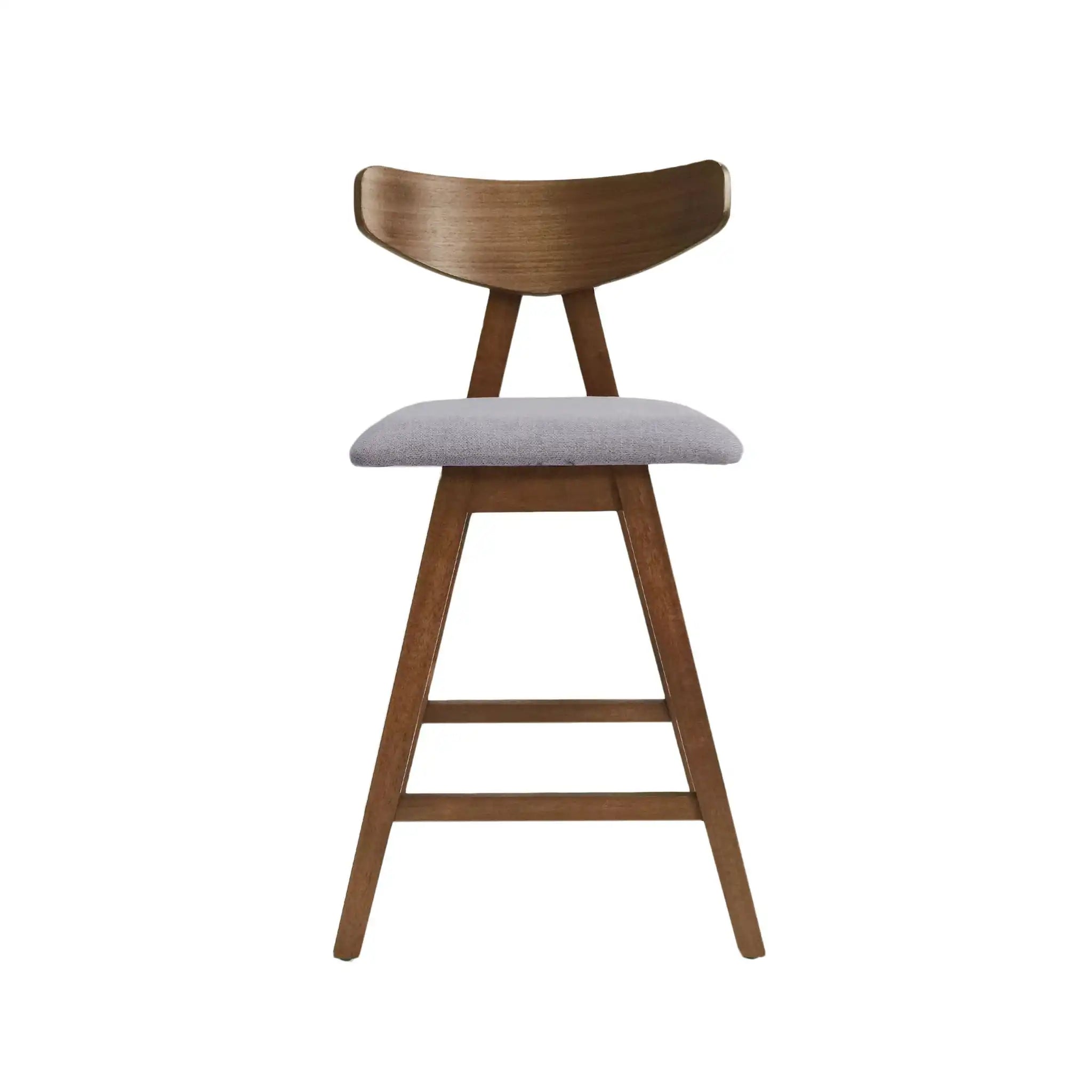 Mid Century Modern Counter Stool With V Shape Frame And Upholstered Seating - Best Buy Furniture