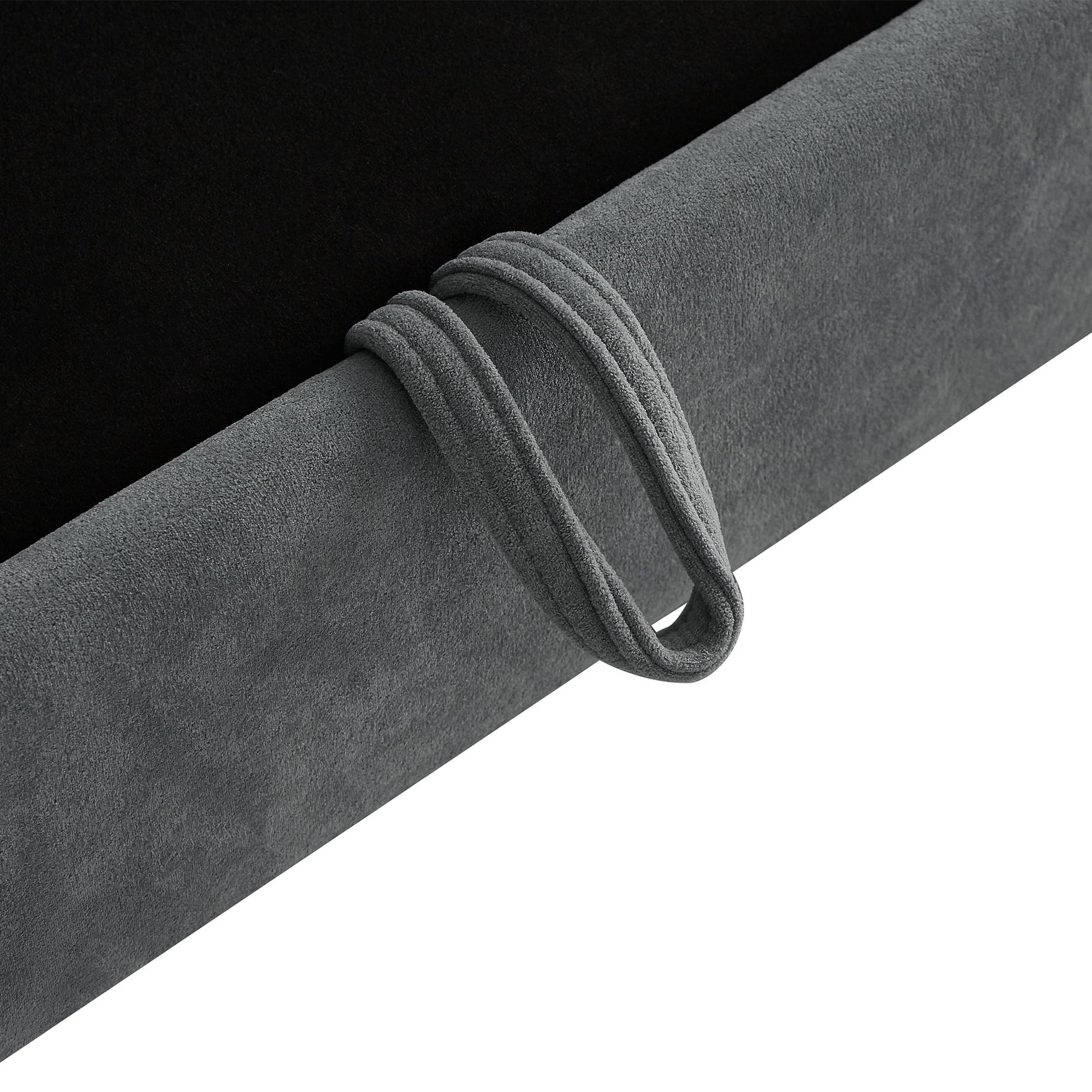 Upholstered L Shaped Sectional Sofa With Storage, Movable Ottoman, And 6 Throw Pillows - Best Buy Furniture