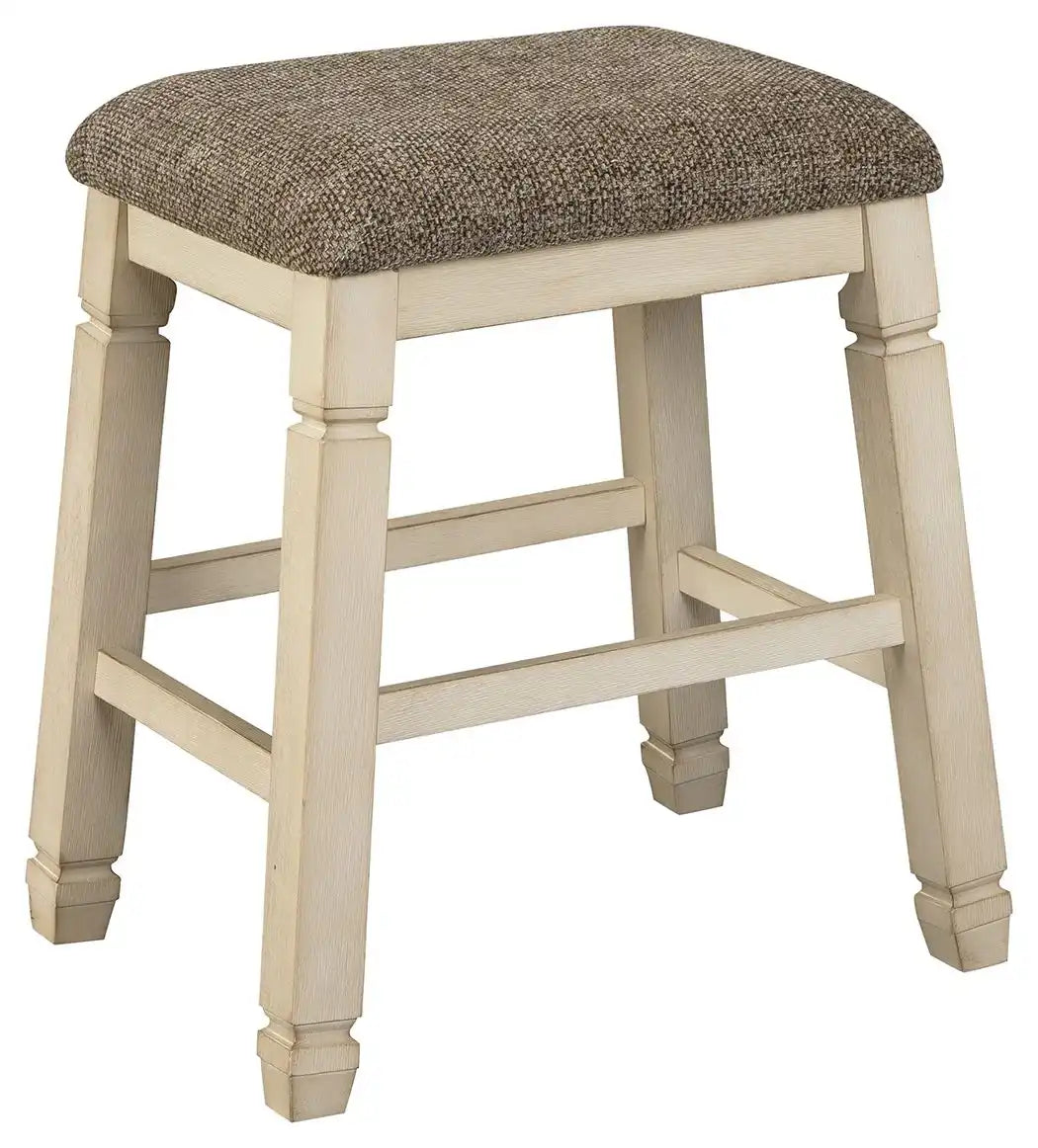 Bolanburg - Upholstered Stool (Set of 2) - Beige - Best Buy Furniture