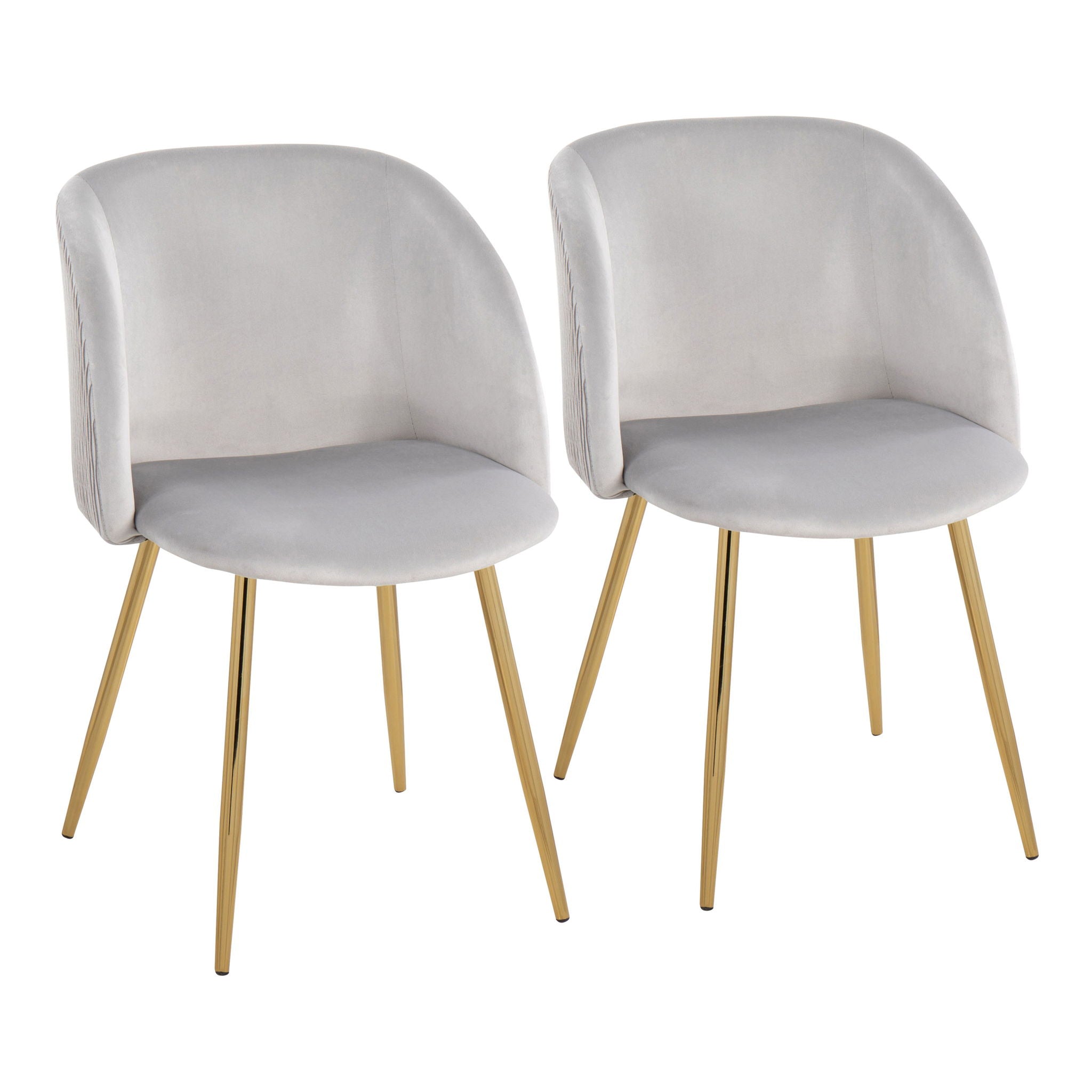 Fran - Pleated Waves Contemporary Chair (Set of 2) - Best Buy Furniture