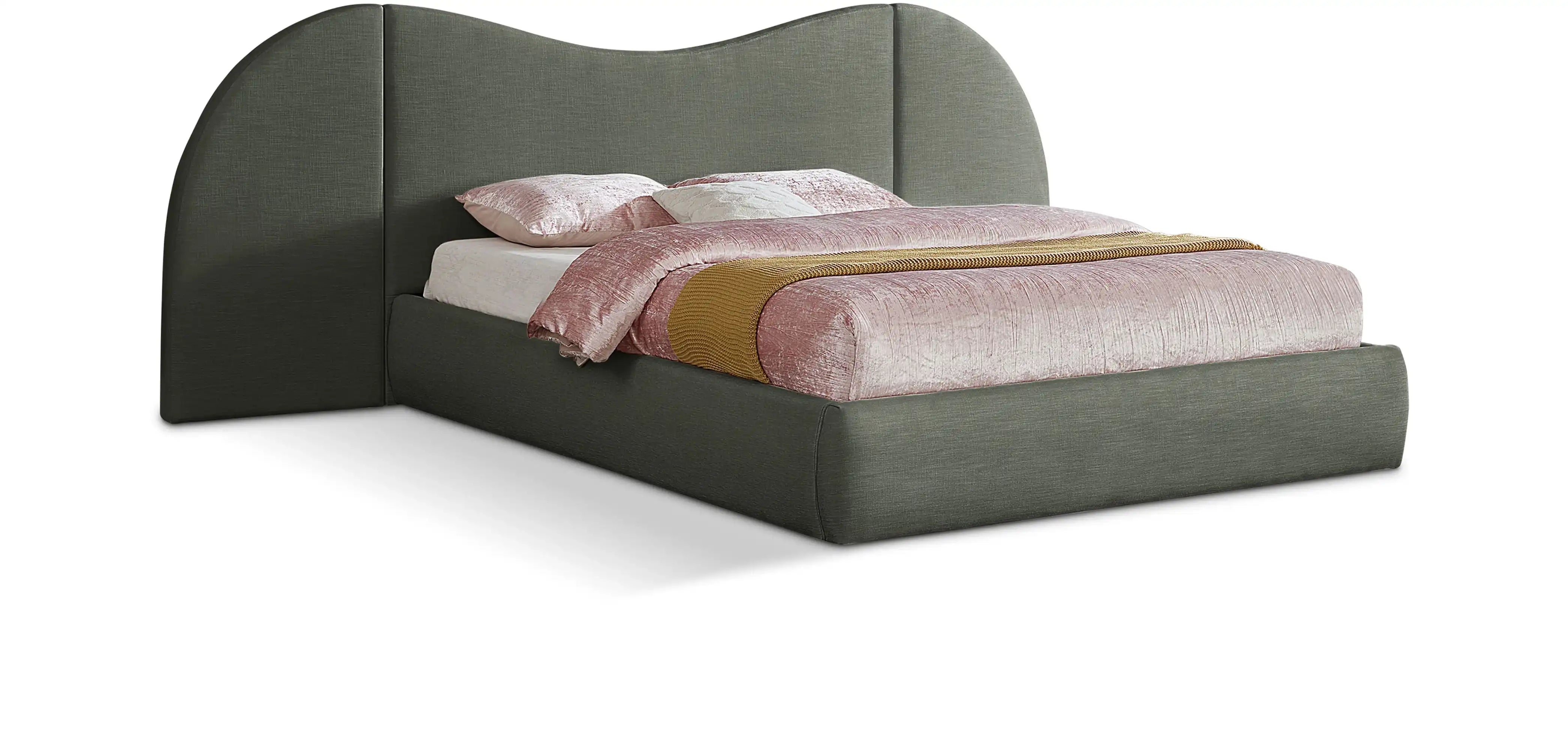 Everest - Linen Fabric Bed - Best Buy Furniture