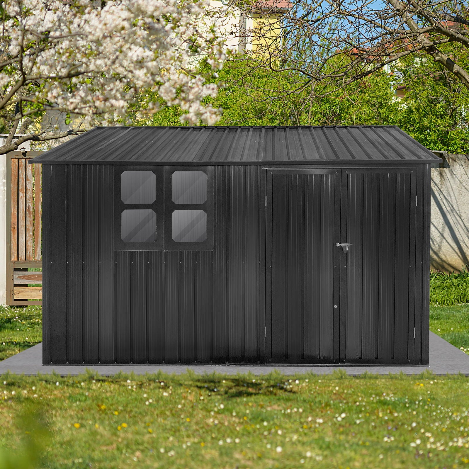 10' x 8' Garden Sheds Outdoor Storage Sheds With Window - Best Buy Furniture