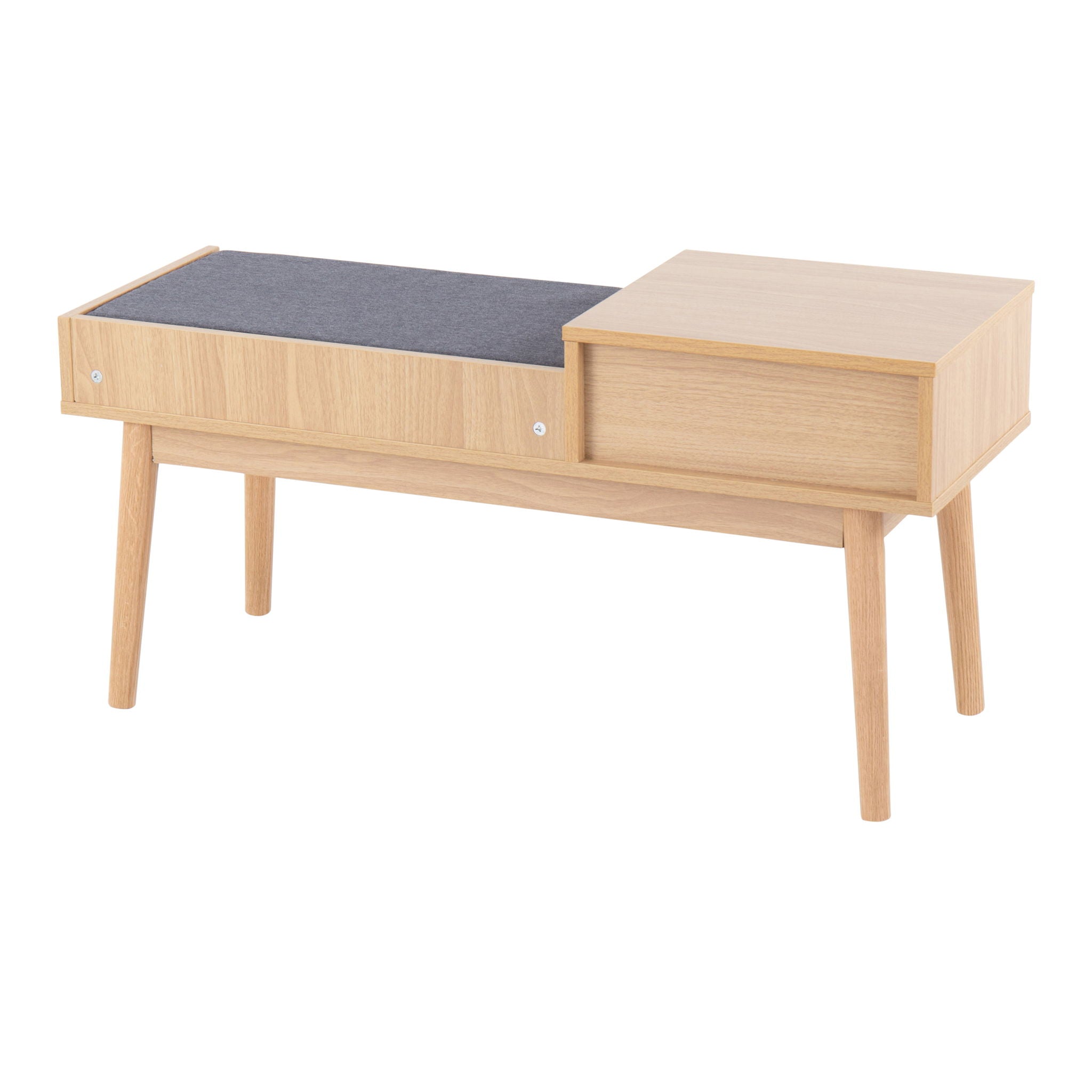 Telephone Contemporary Bench With Pull Out Drawer - Best Buy Furniture