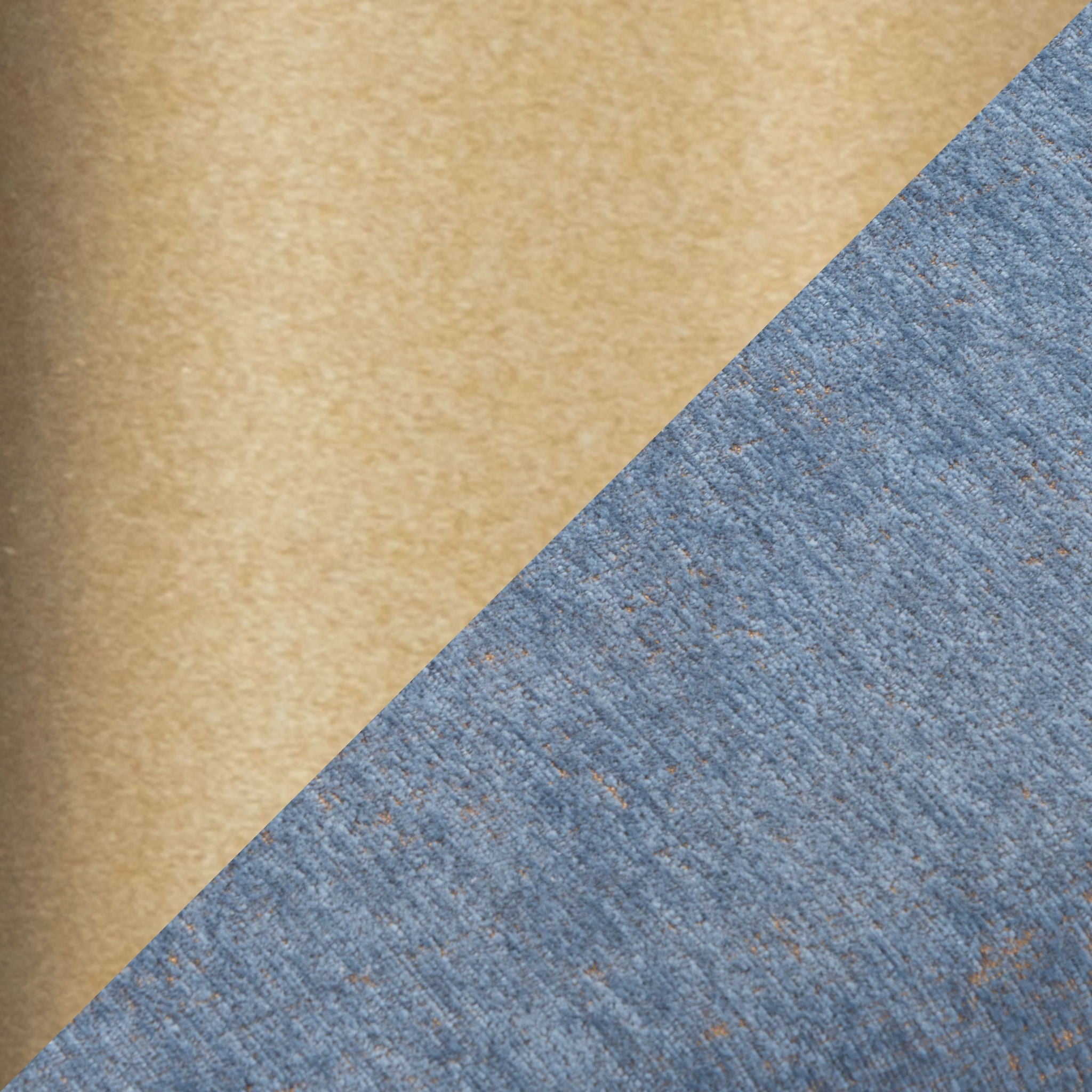 Daniella - Contemporary Bench - Gold / Blue - Best Buy Furniture