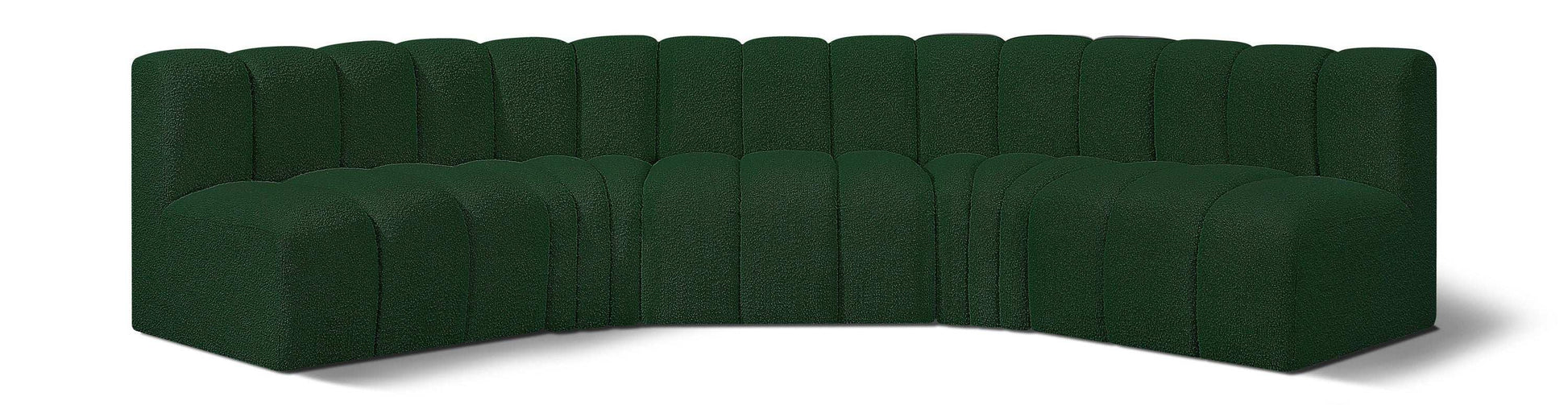 Arc - Boucle Fabric 5 Piece U-Shaped Modular Sofa - Best Buy Furniture