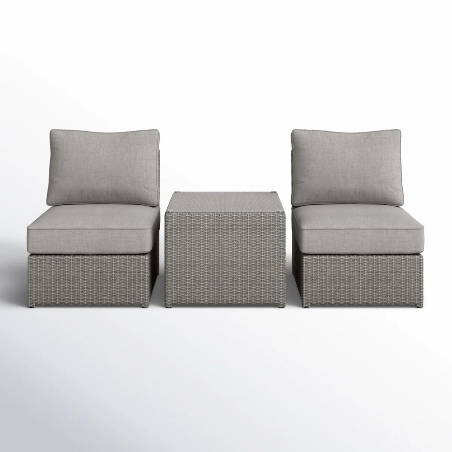 Modern Wicker Outdoor Seating Set With Cushions - Best Buy Furniture