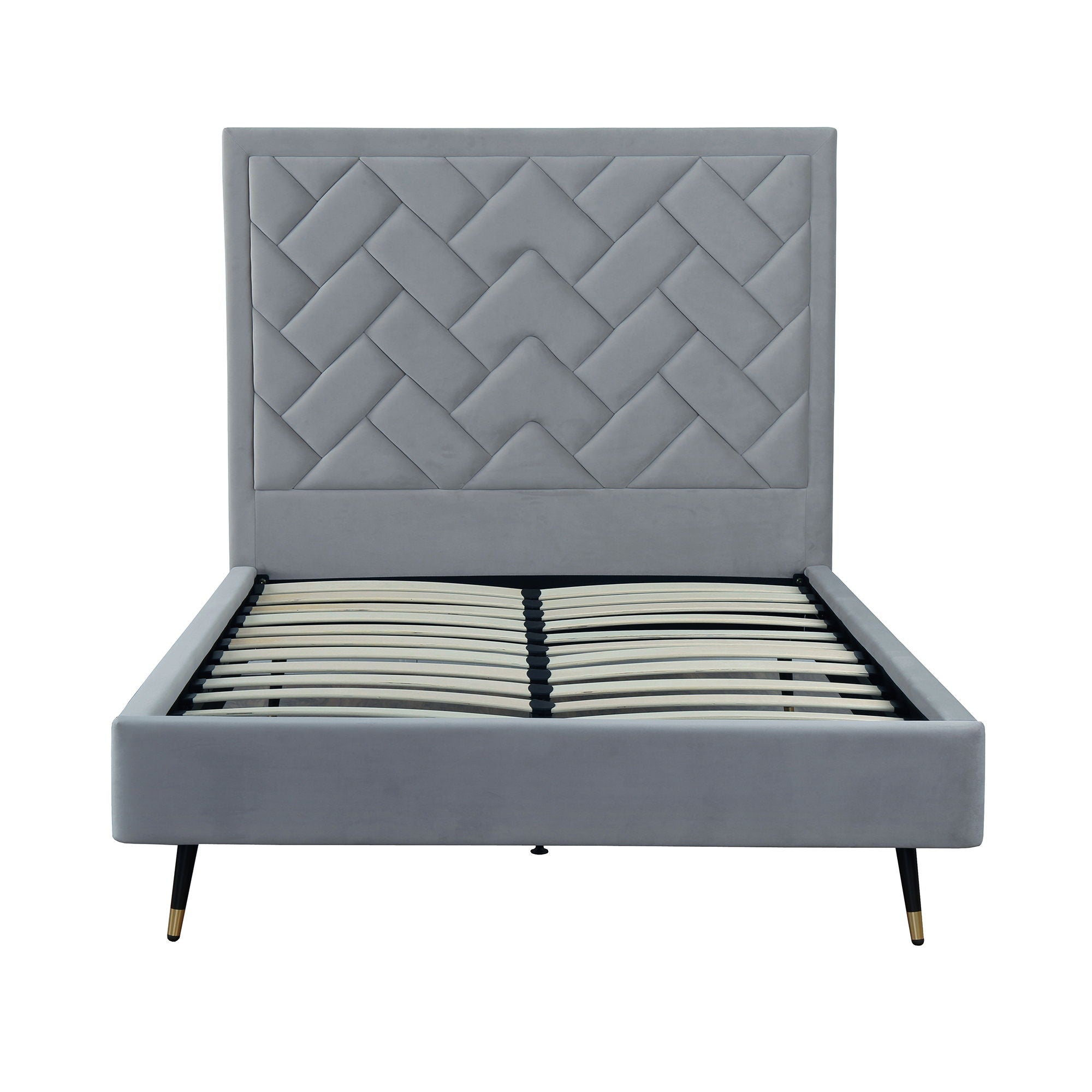 Crosby - Bed With Upholstered Headboard And Slats