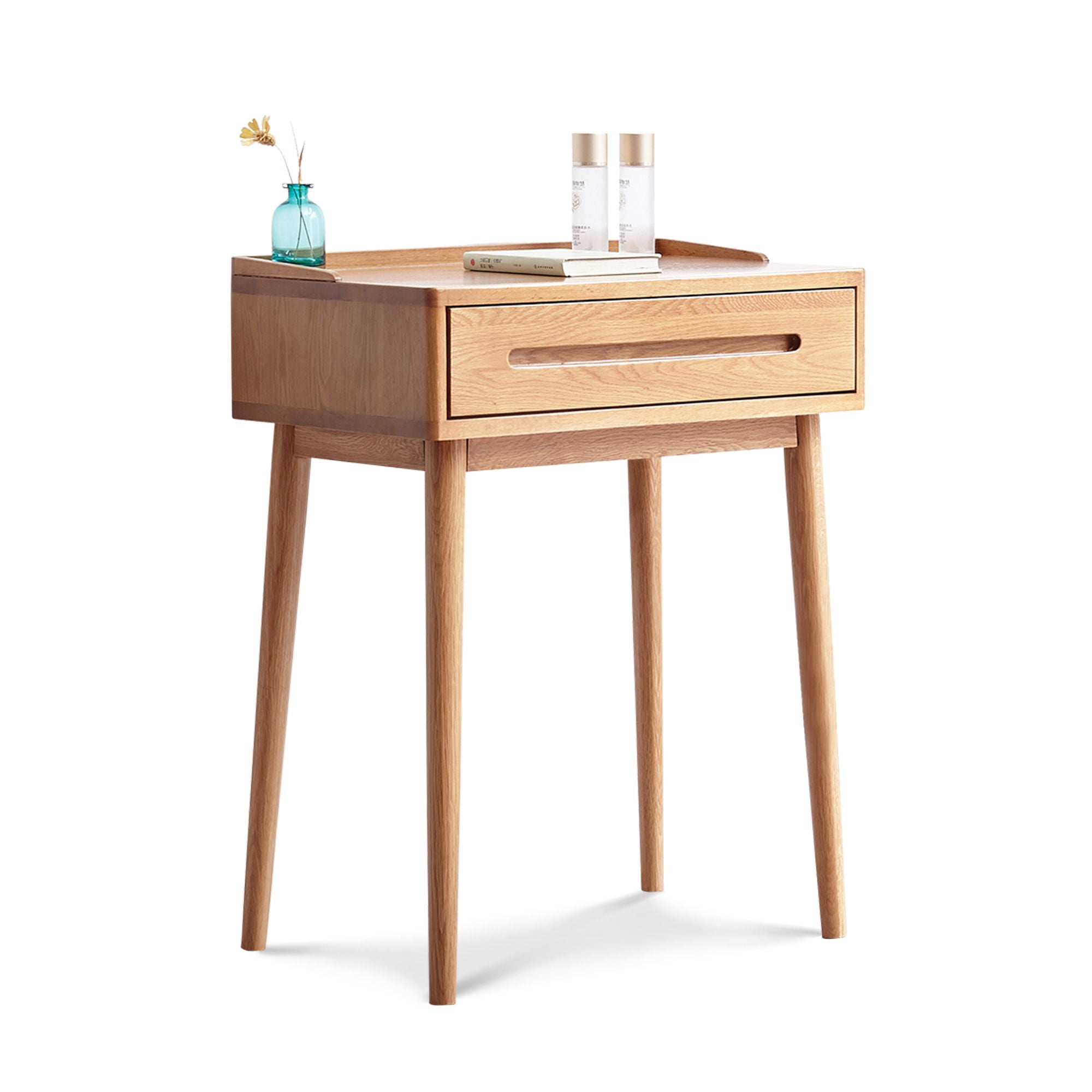 Dresser Bistro Table, 100% Solid Table Table Desk Top Table Dresser Compact Dresser Accessories Storage Drawer Natural Wood - Oak - Best Buy Furniture