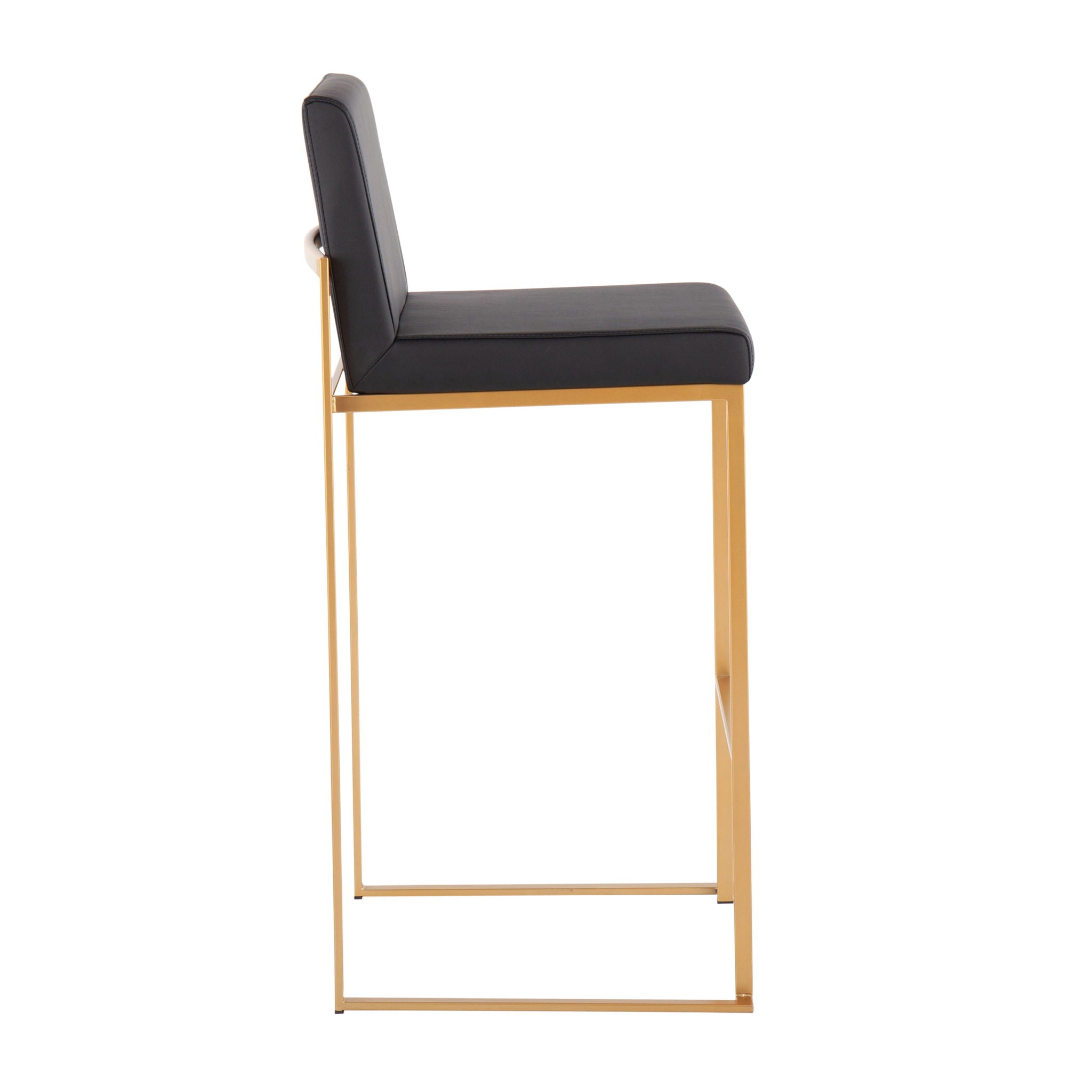 Fuji - Contemporary Design High Back Barstool (Set of 2) - Best Buy Furniture