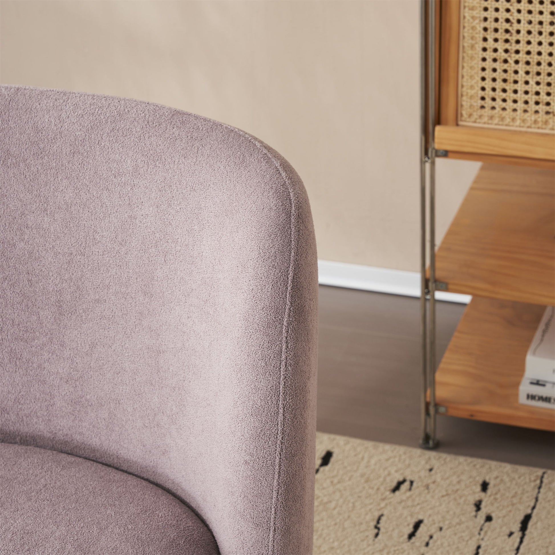 Modern Low Back Accent Upholstered Armless Living Room Chairs, Round Feet - Best Buy Furniture