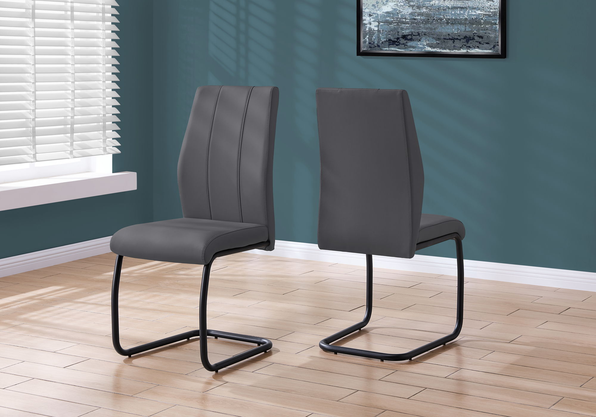Dining Chair, Side, Upholstered For Dining Room, Contemporary & Modern (Set of 2) - Best Buy Furniture