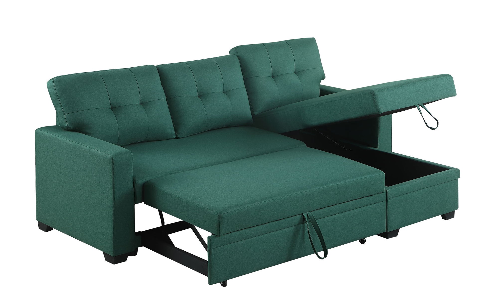 Upholstered Pull Out Sectional Sofa With Chaise - Best Buy Furniture