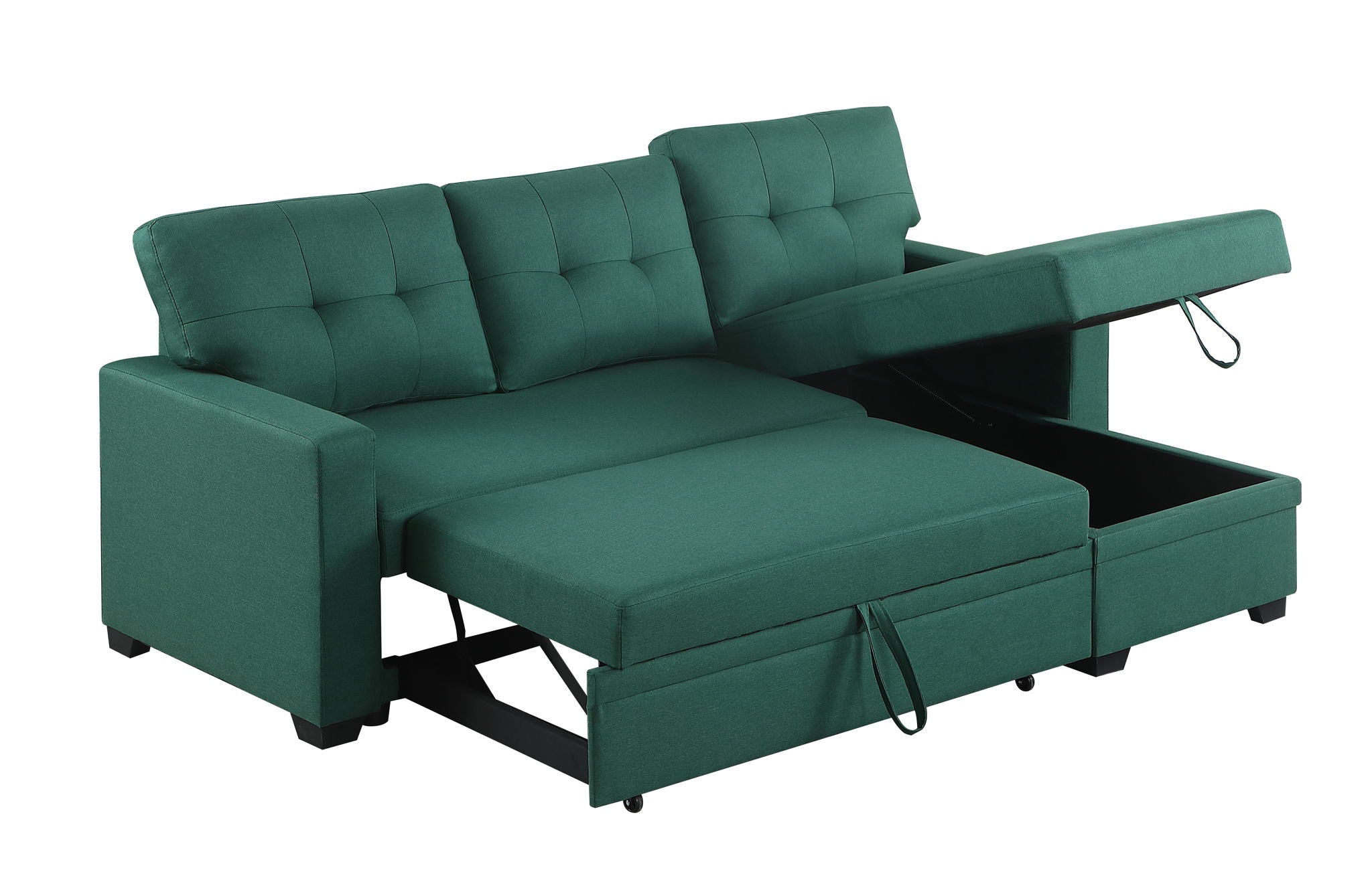 Upholstered Pull Out Sectional Sofa With Chaise - Best Buy Furniture