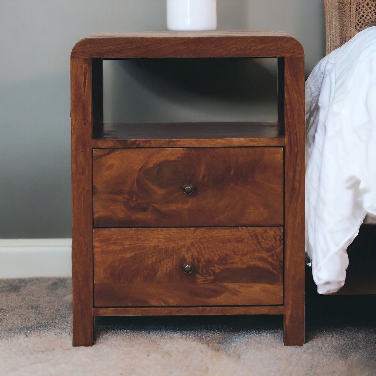 Aspen - Nightstand - Chestnut - Best Buy Furniture