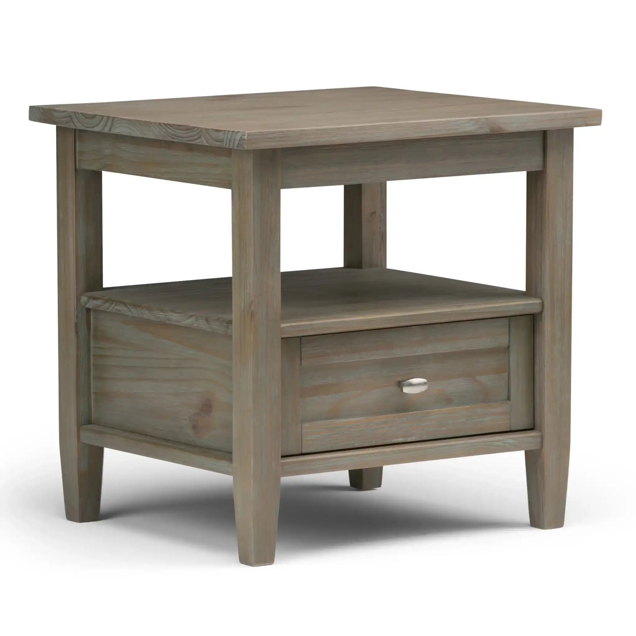 Warm Shaker - End Table - Distressed Gray - Best Buy Furniture