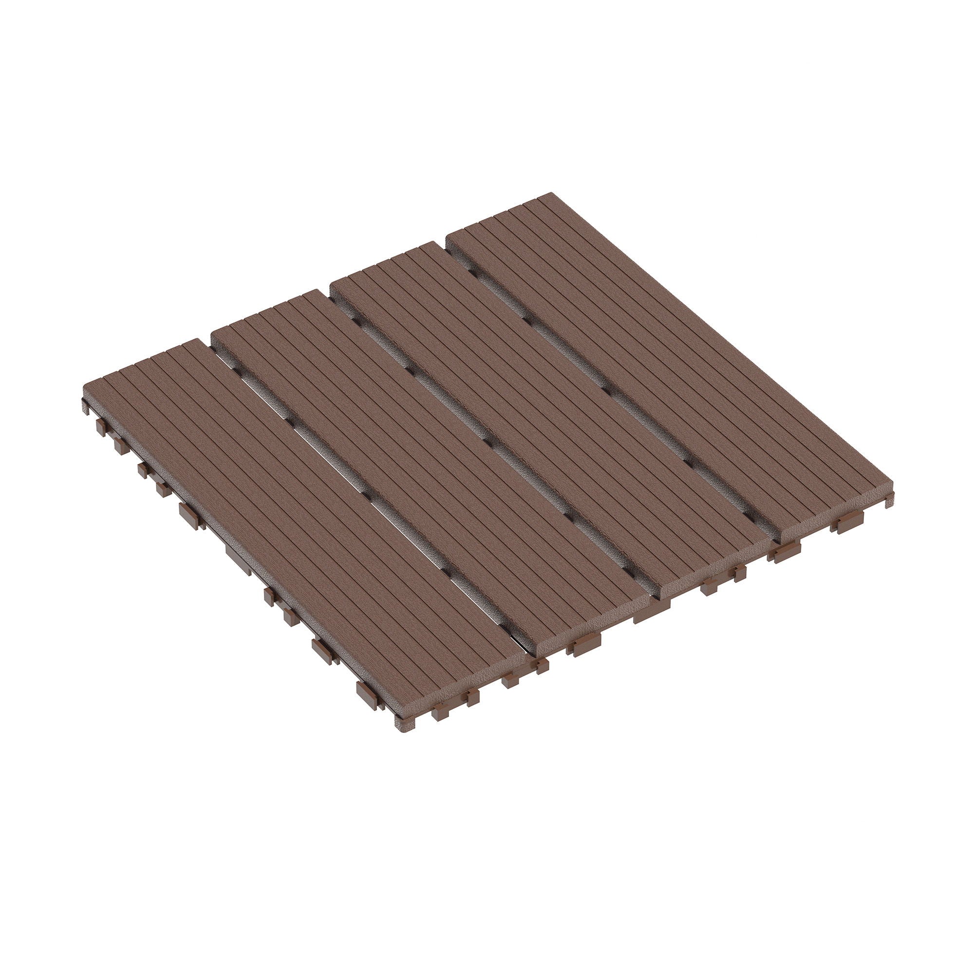 Interlocking Plastic Deck Tiles, Waterproof Outdoor / Indoor Patio Flooring - Best Buy Furniture