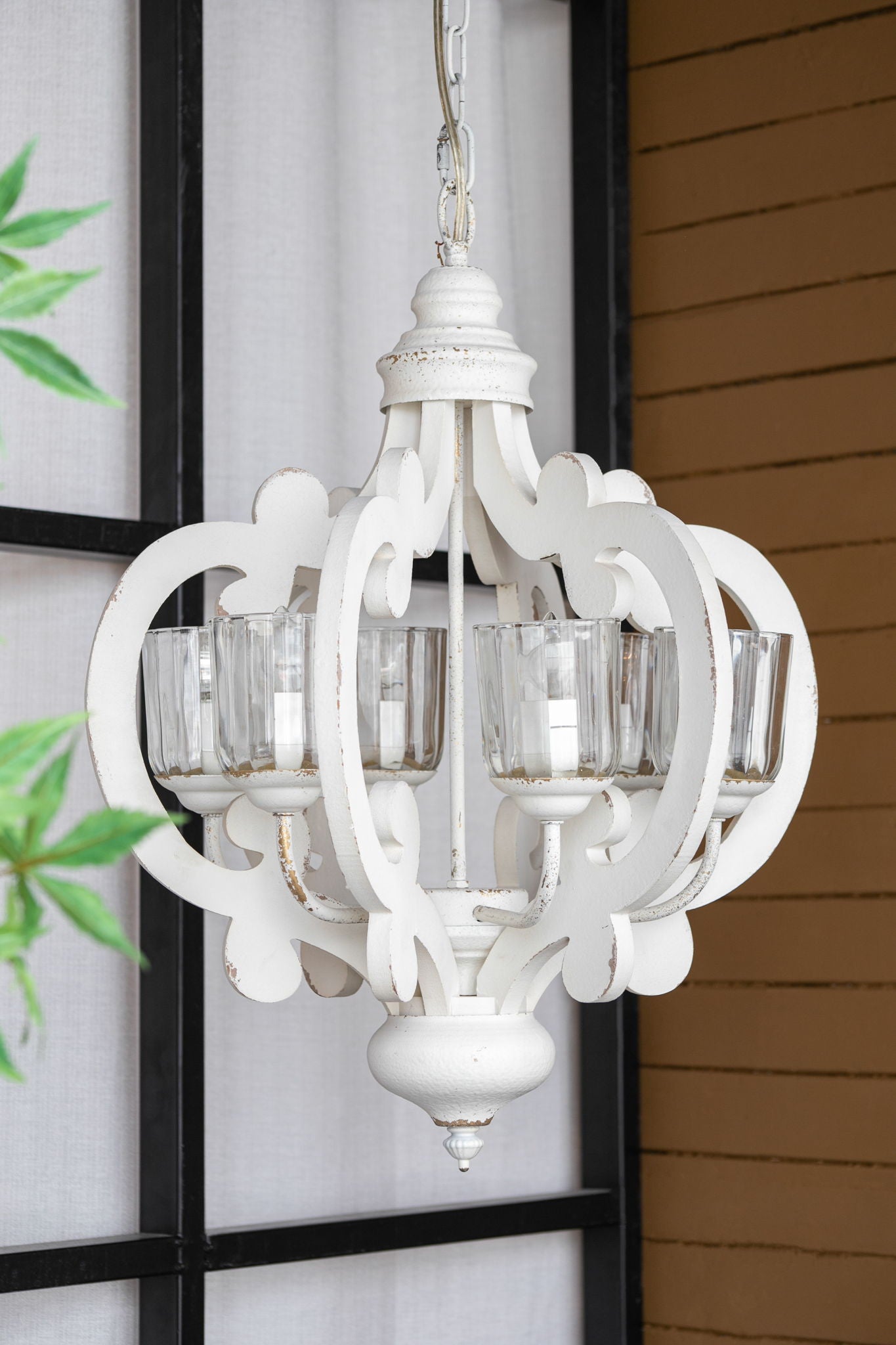 Farmhouse Chandelier, 6 Light Wood Chandelier Pendant Light Fixture With Adjustable Chain For Dining Room Living Room Entryway, Bulb Not Included - Best Buy Furniture