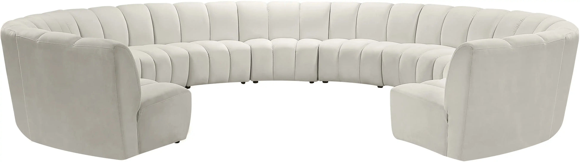 Infinity - 11 Piece Velvet Modular Sectional - Best Buy Furniture