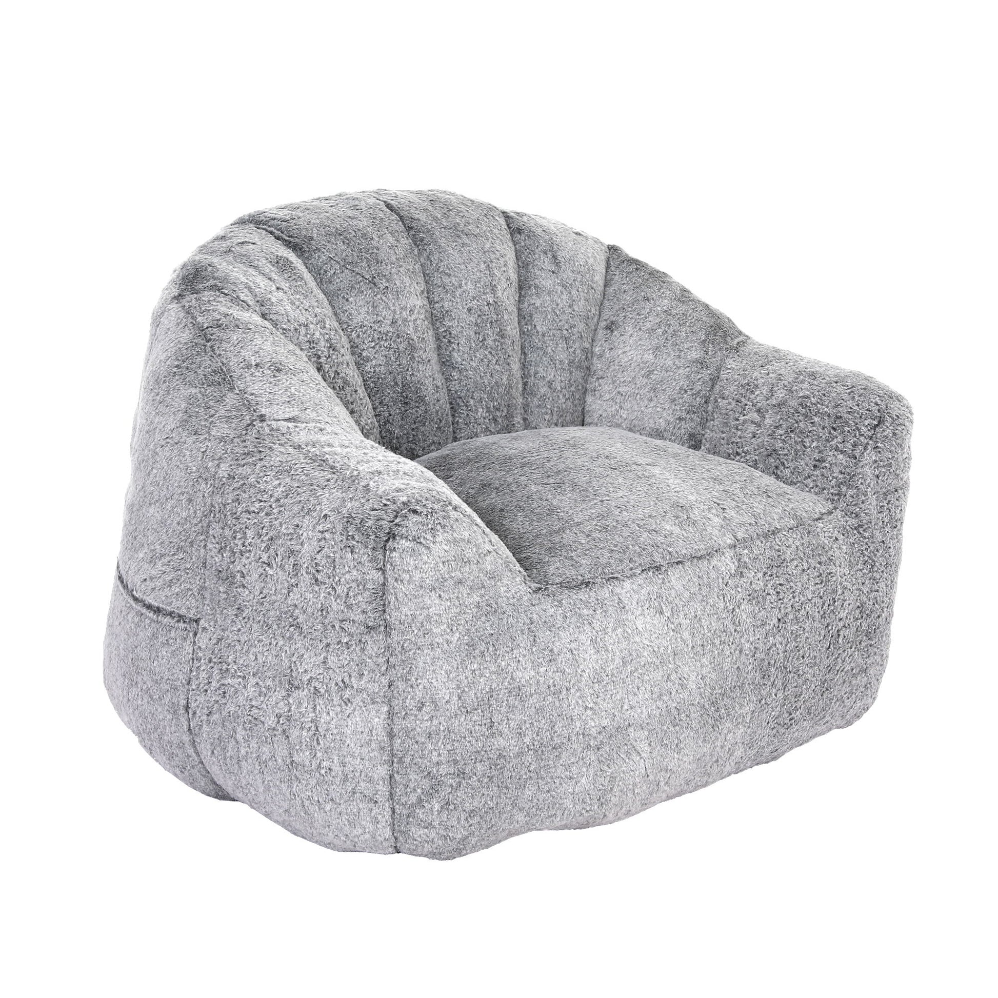 Beanbag Chair, Beanbag Sofa Chair With Armrests Stuffed High Density Foam - Best Buy Furniture