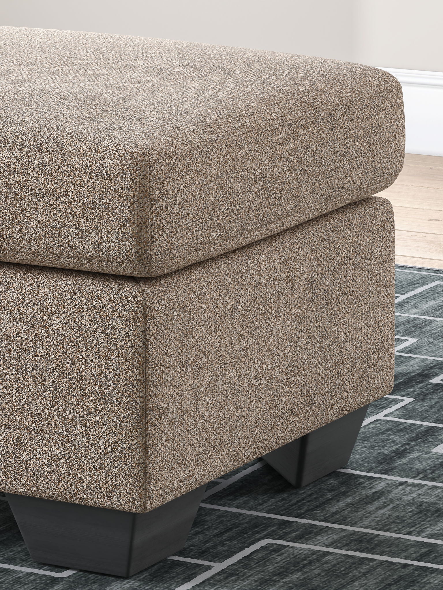 Triston-Peaks - Ottoman - Suede - Best Buy Furniture