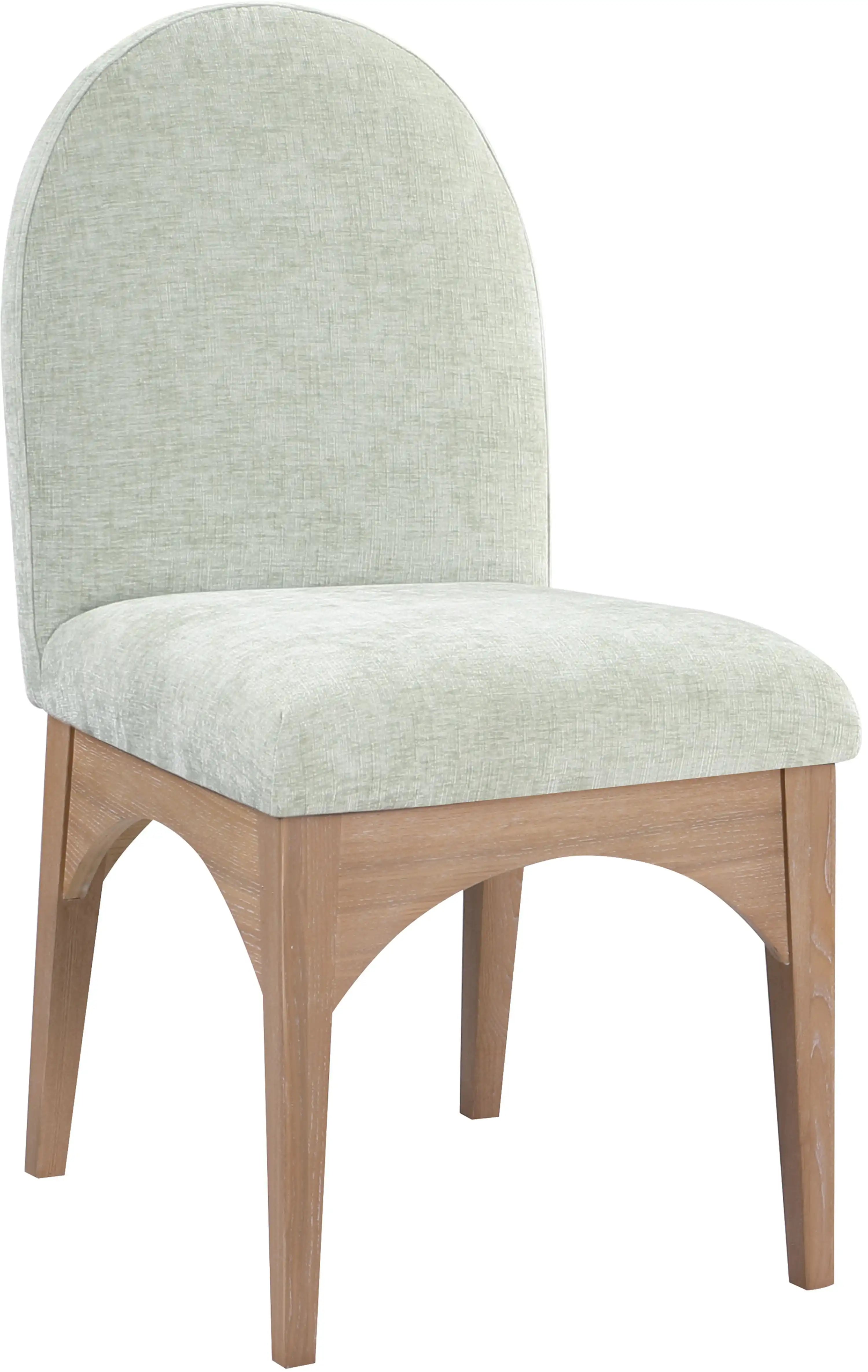 Waldorf - Chenille Dining Side Chair With Natural Legs - Best Buy Furniture