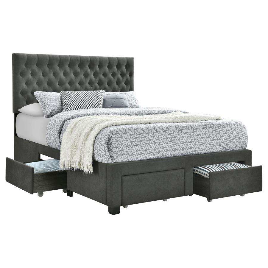 Soledad - Upholstered Storage Panel Bed - Best Buy Furniture
