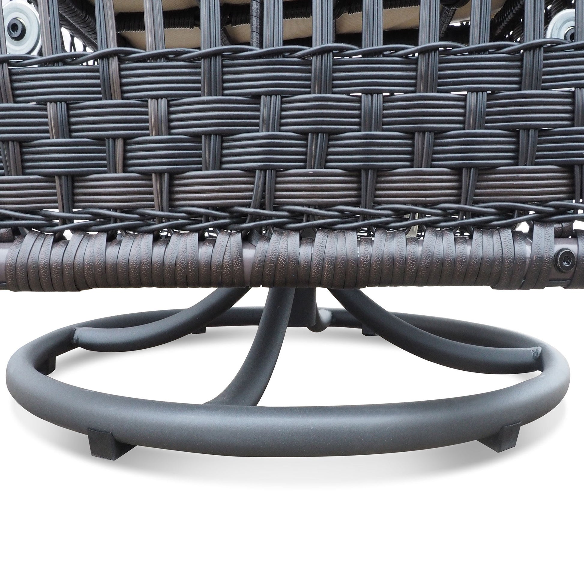 3 Pieces Conversation Set, Outdoor Wicker Rocker Swivel Patio Bistro Set, Rocking Chair With Glass Top Side Table - Best Buy Furniture