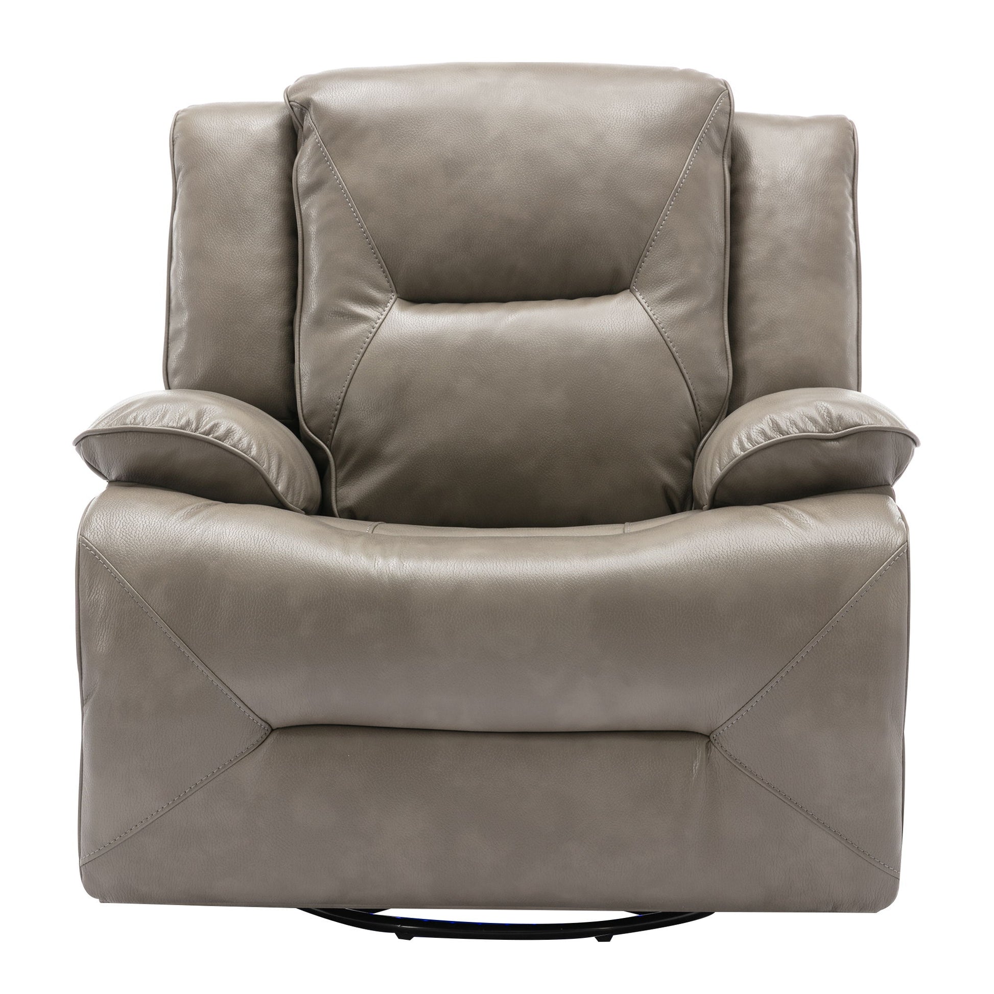 Home Theater Recliner Set Manual Recliner Chair With A LED Light Strip Two Built-In Cup Holders For Living Room - Best Buy Furniture