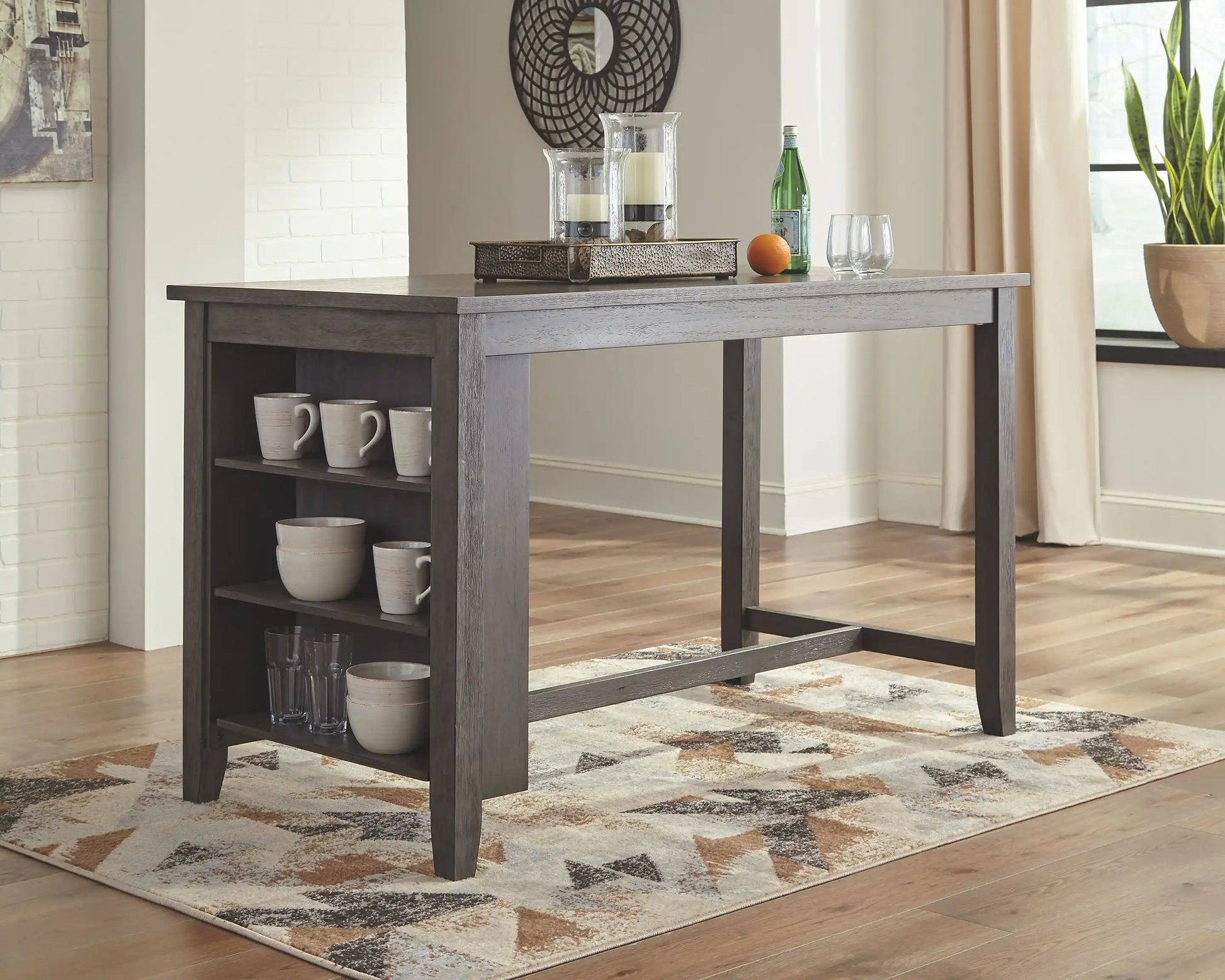 Caitbrook - Rectangular Counter Table Set - Best Buy Furniture