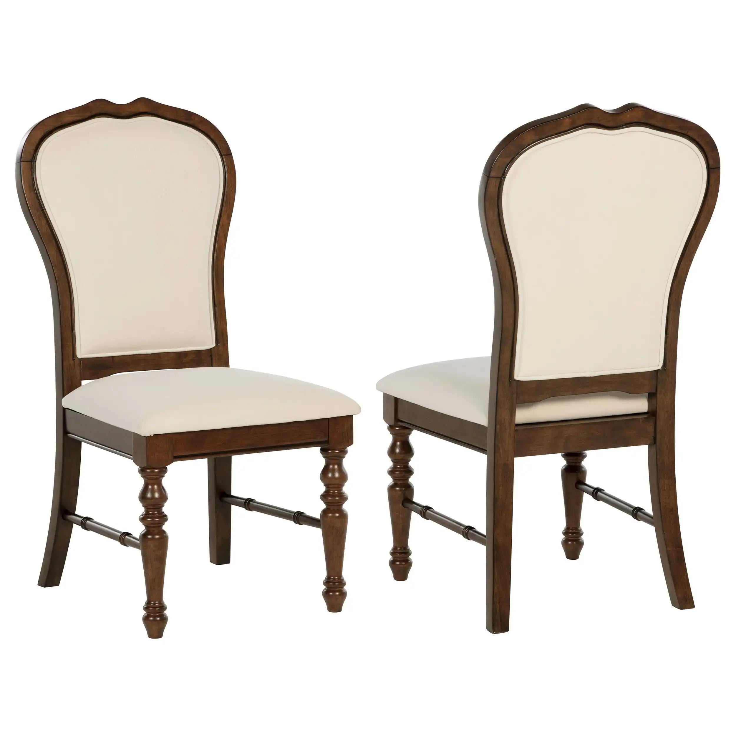 Landon - Upholstered Dining Side Chair (Set of 2) - Rich Brown - Best Buy Furniture
