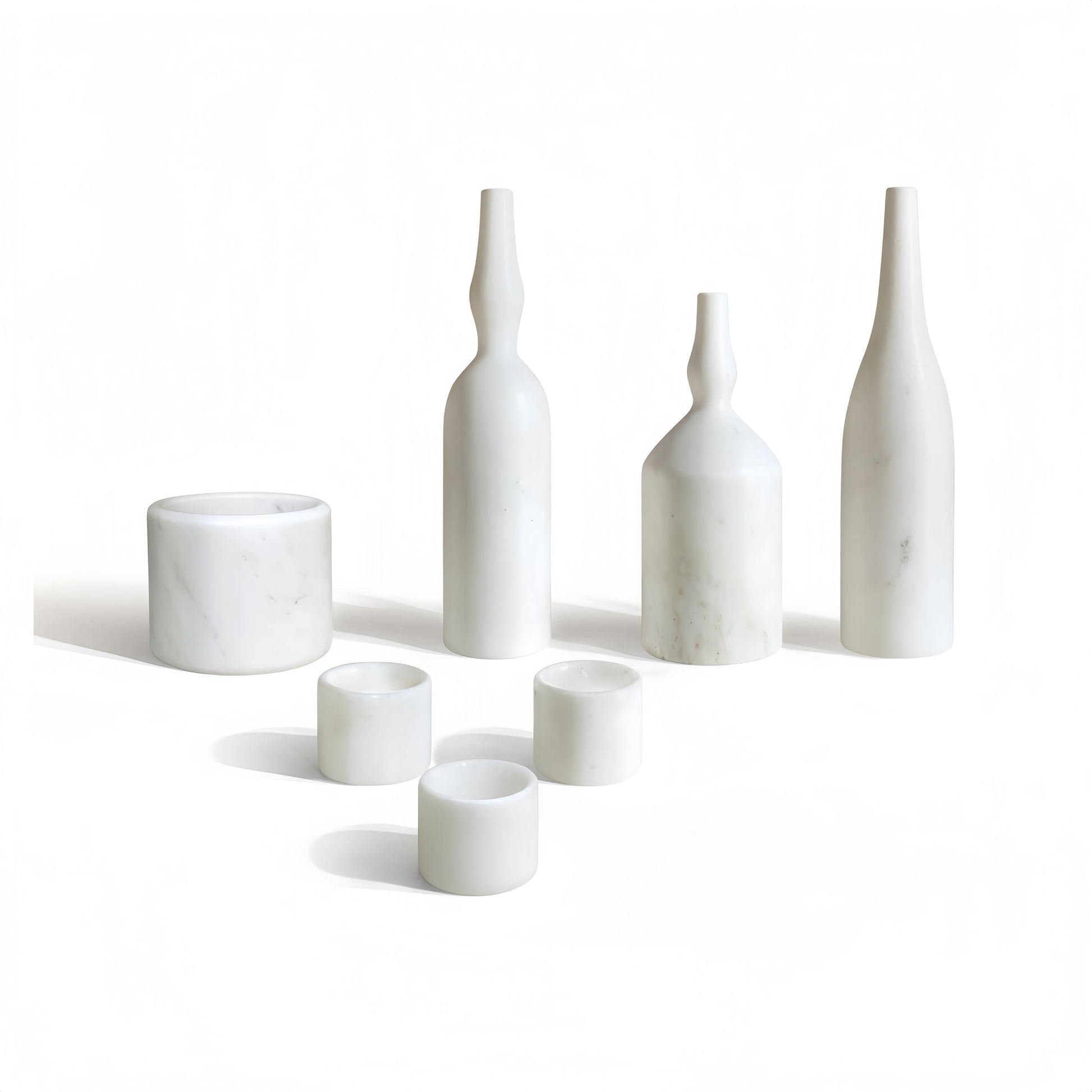 7 Pieces Luxury Natural Marble Living Room Accessories Set - Best Buy Furniture