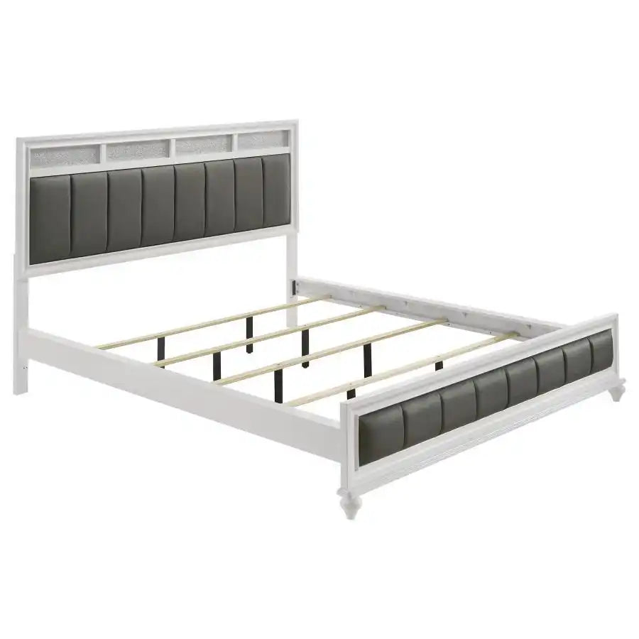Barzini - Upholstered Panel Bed - Best Buy Furniture